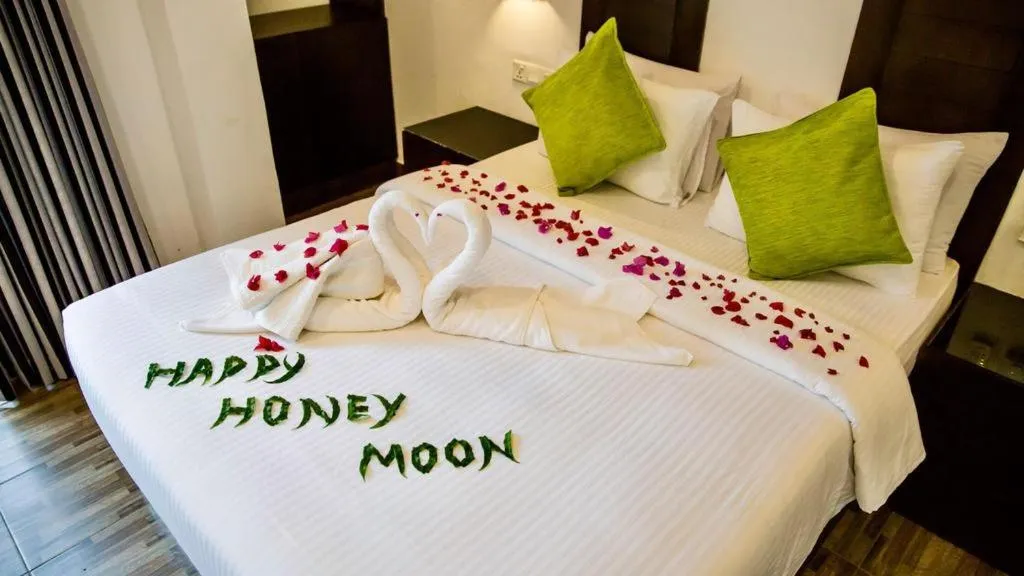 Bed in Sundaras Resort & Spa Dambulla