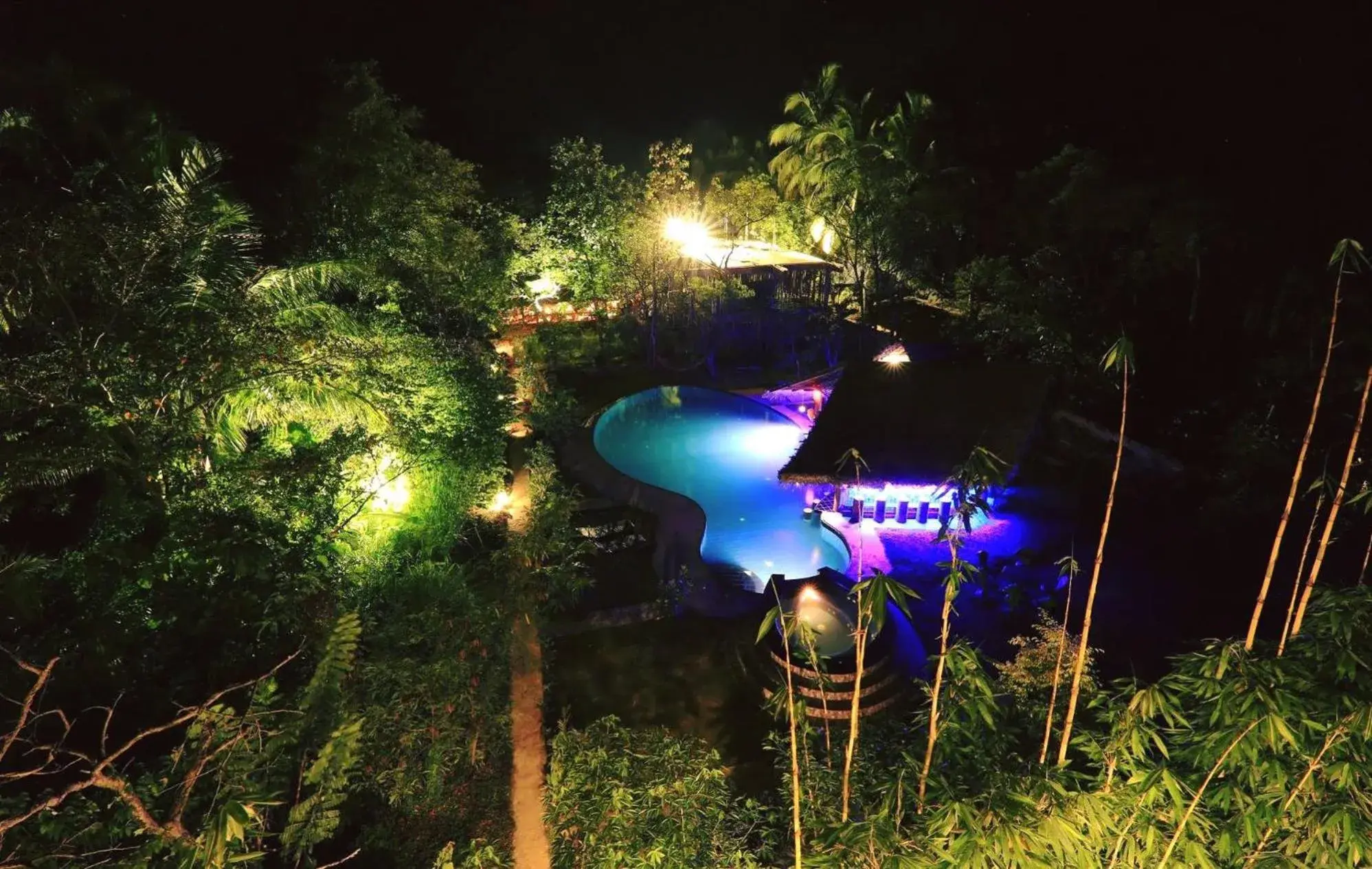 Night, Pool View in Sundaras Resort & Spa Dambulla Night, Pool View in Sundaras Resort & Spa Dambulla