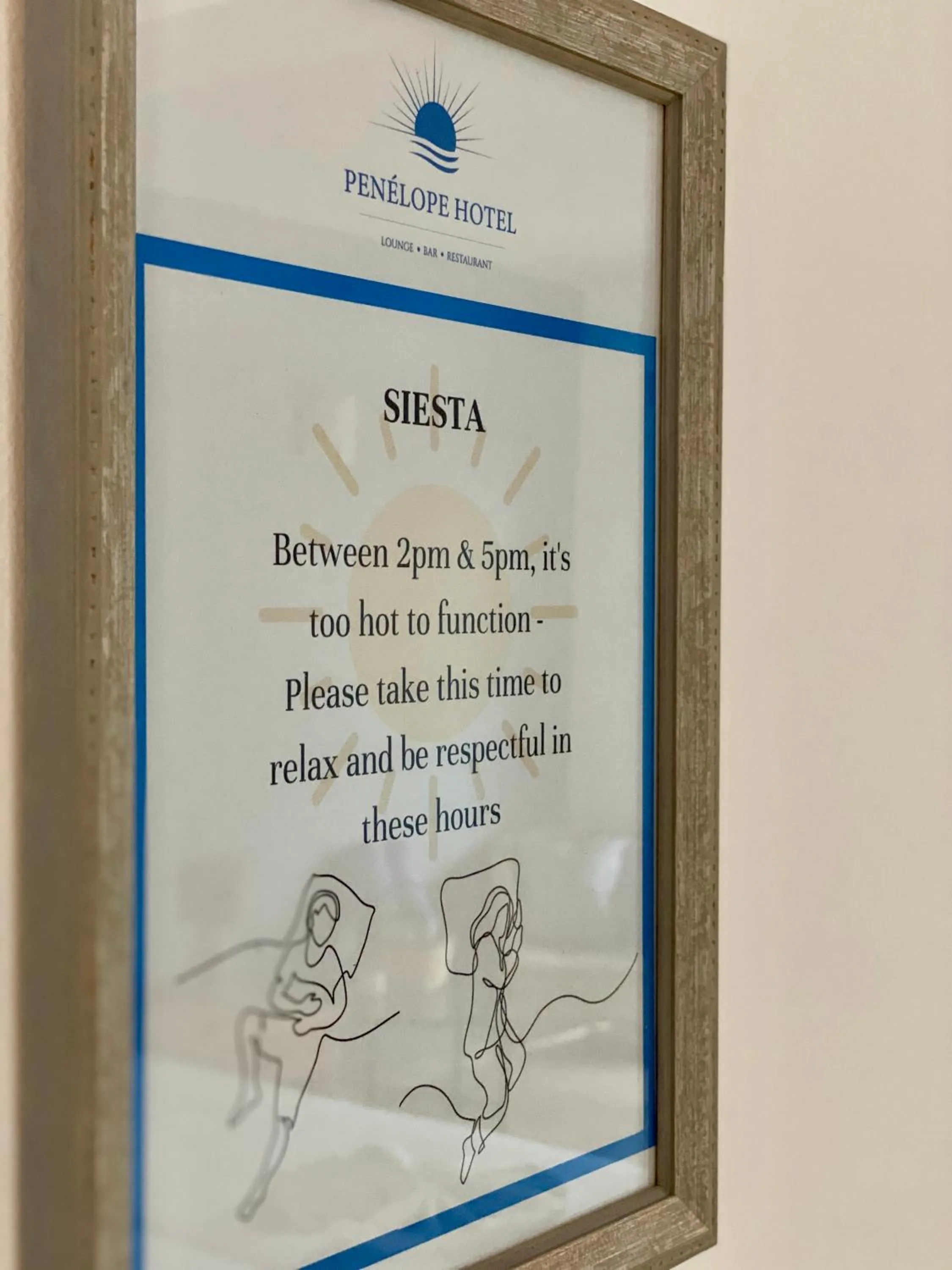 Logo/Certificate/Sign in Penélope Hotel