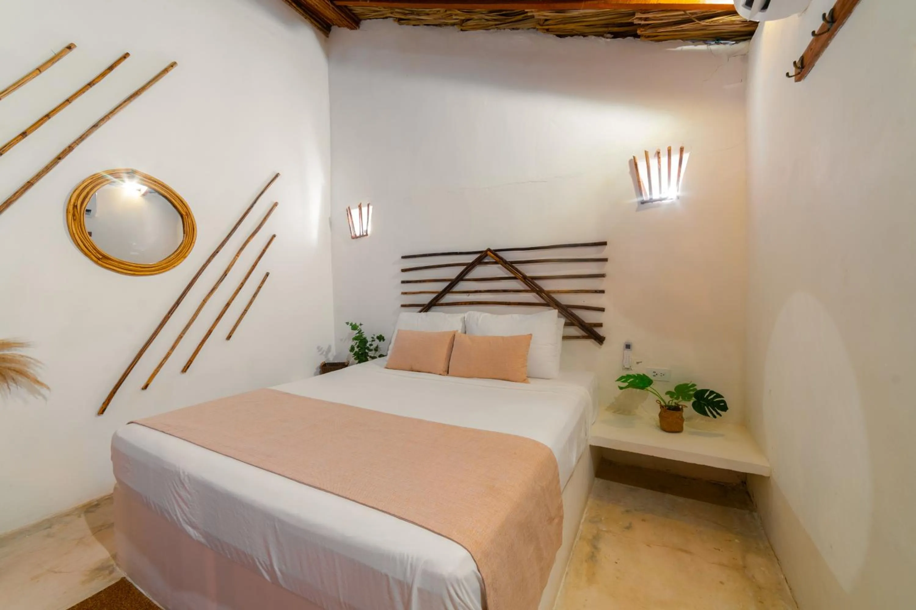 Bed in Vista Mare Beach House