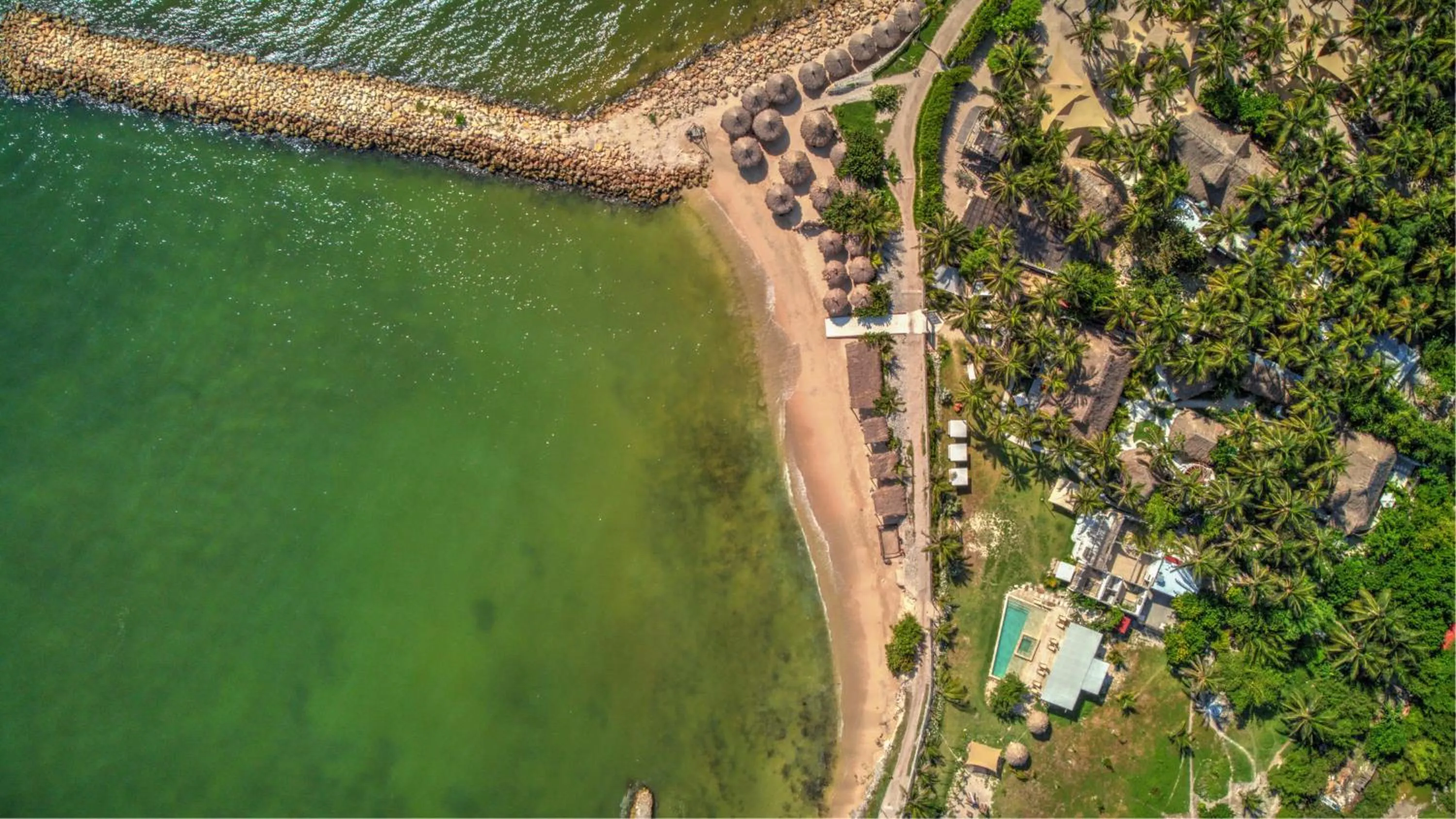 Bird's eye view in Vista Mare Beach House