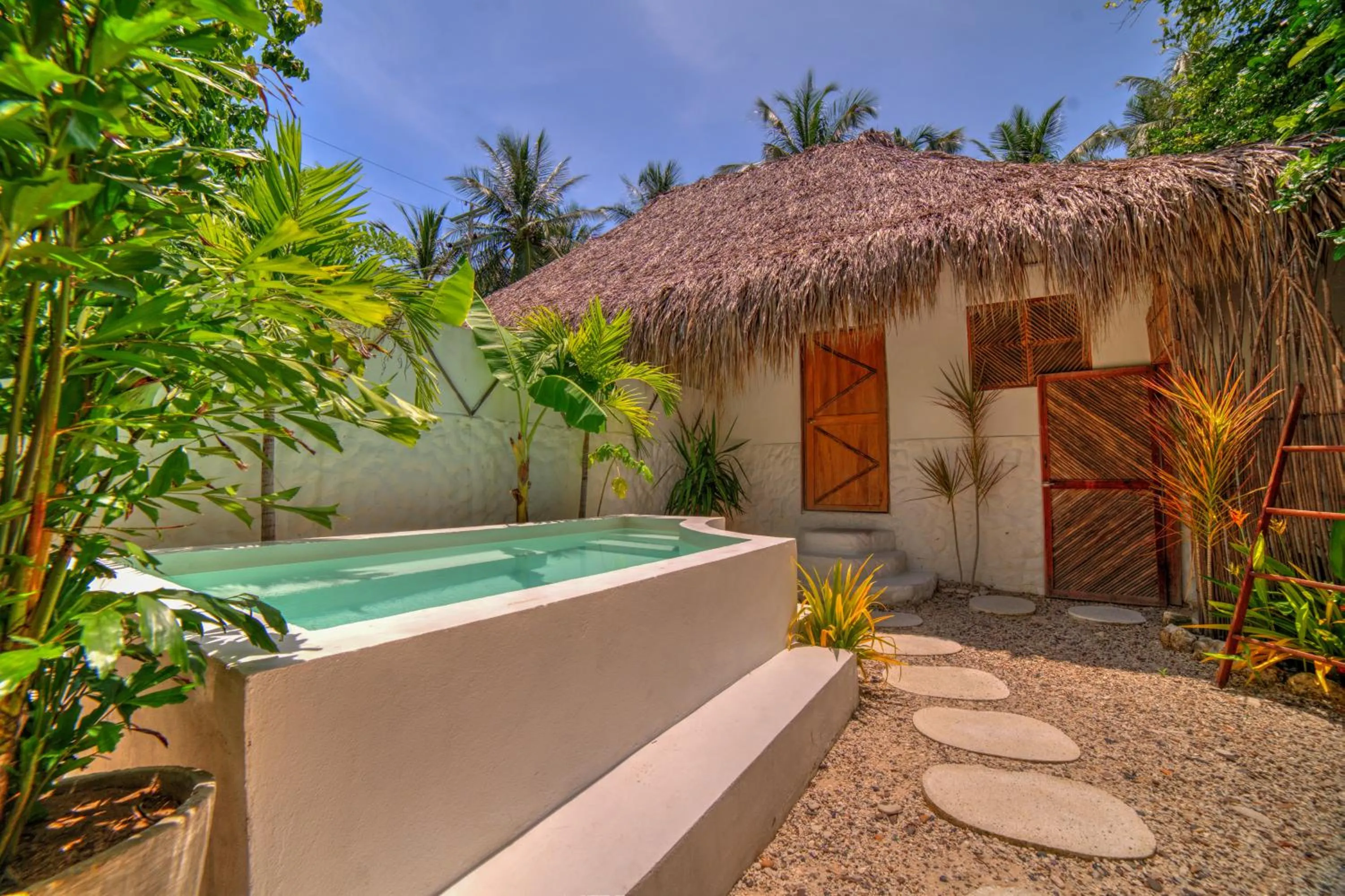 Garden view in Vista Mare Beach House