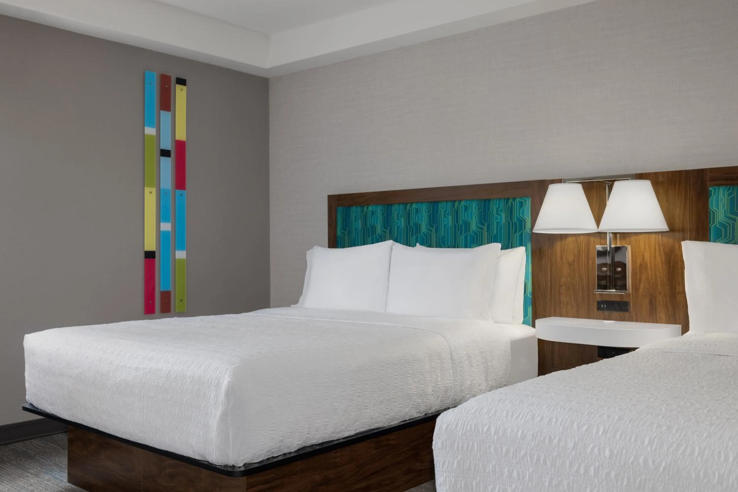 Bed in Hampton Inn & Suites by Hilton Toronto Downtown