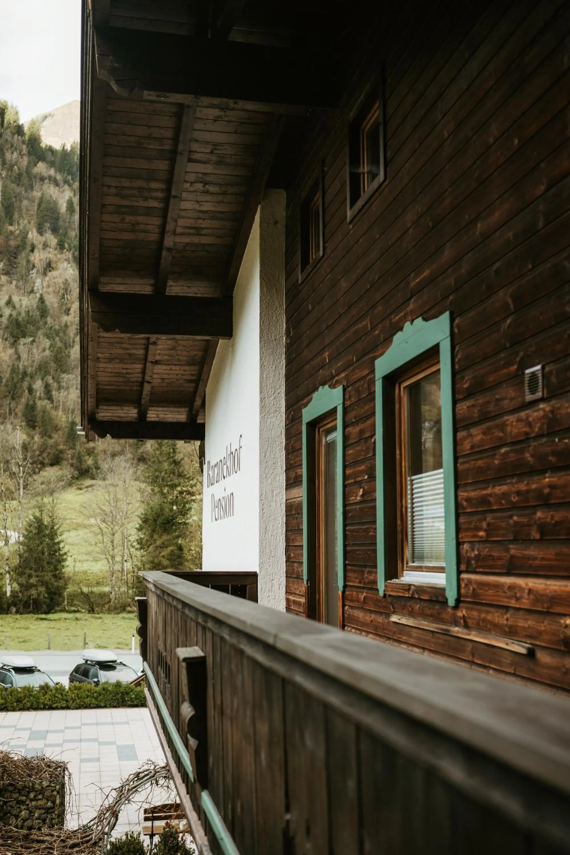 Balcony/Terrace in Pension Baranekhof - accommodation in nature - Baranek Resorts