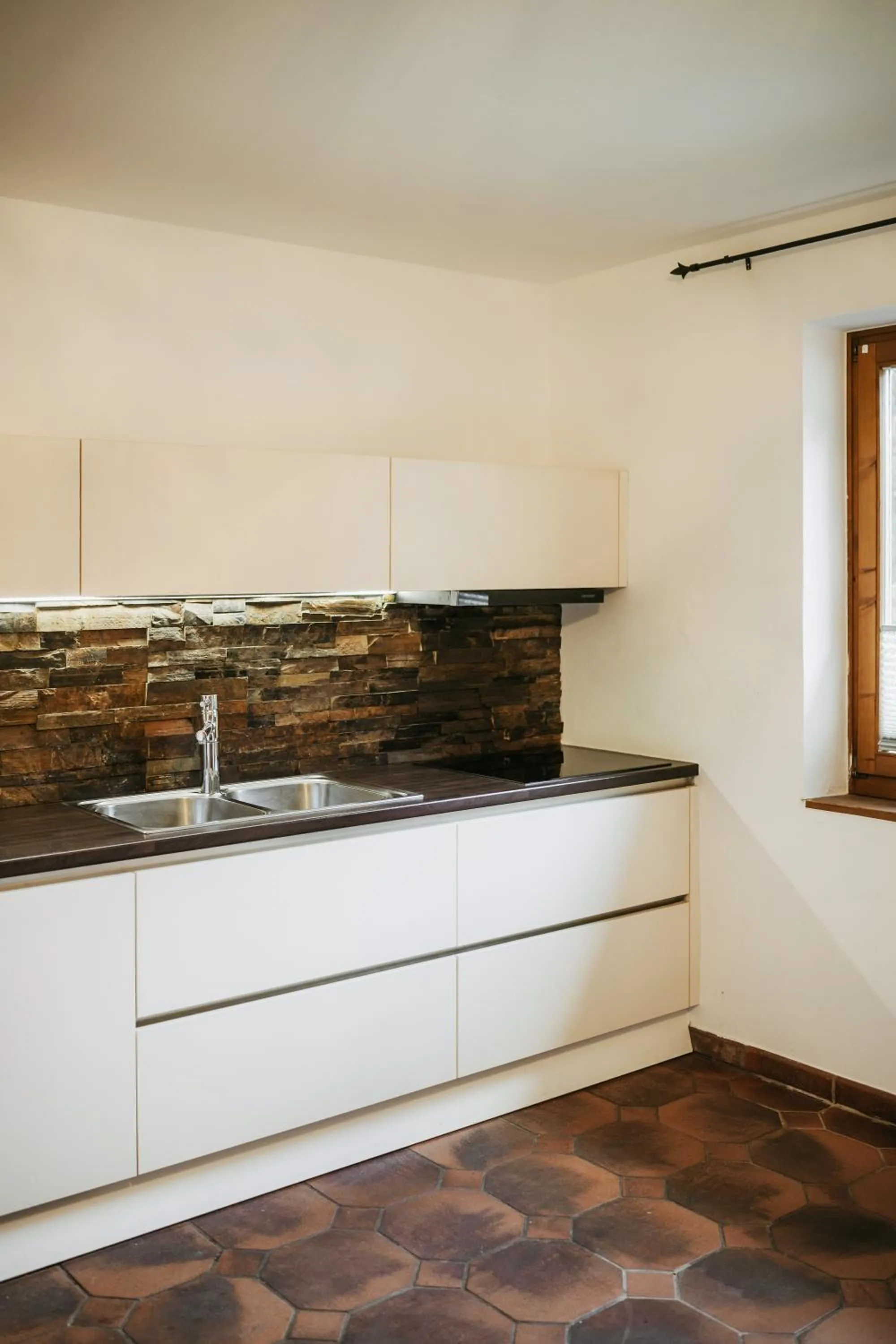 kitchen in Pension Baranekhof - accommodation in nature - Baranek Resorts