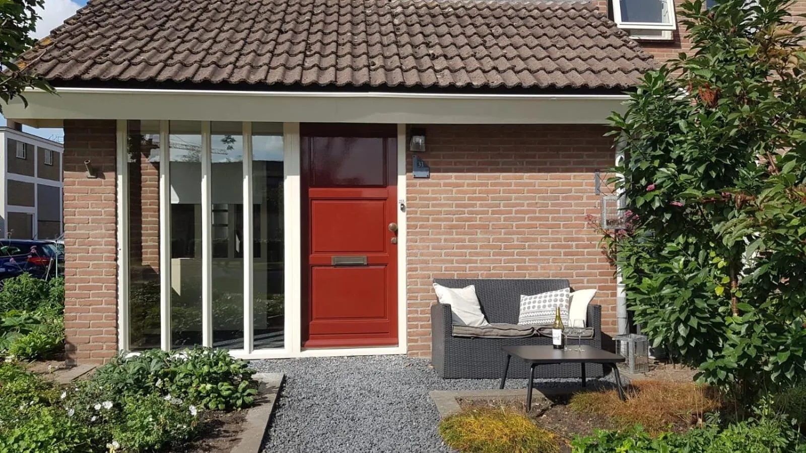 Facade/entrance in Logeren bij Grea