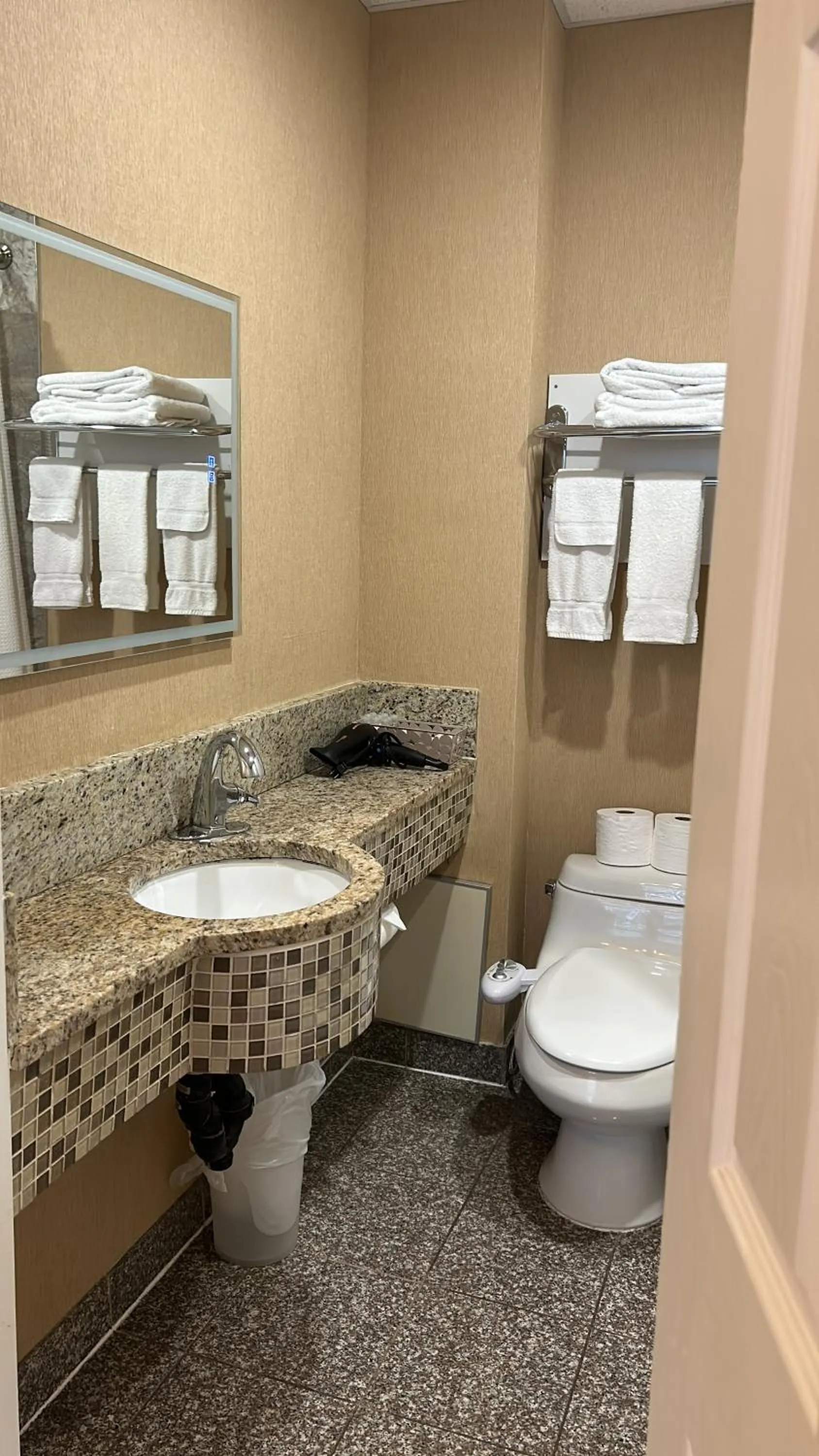 Toilet in Parc Suites Hotel