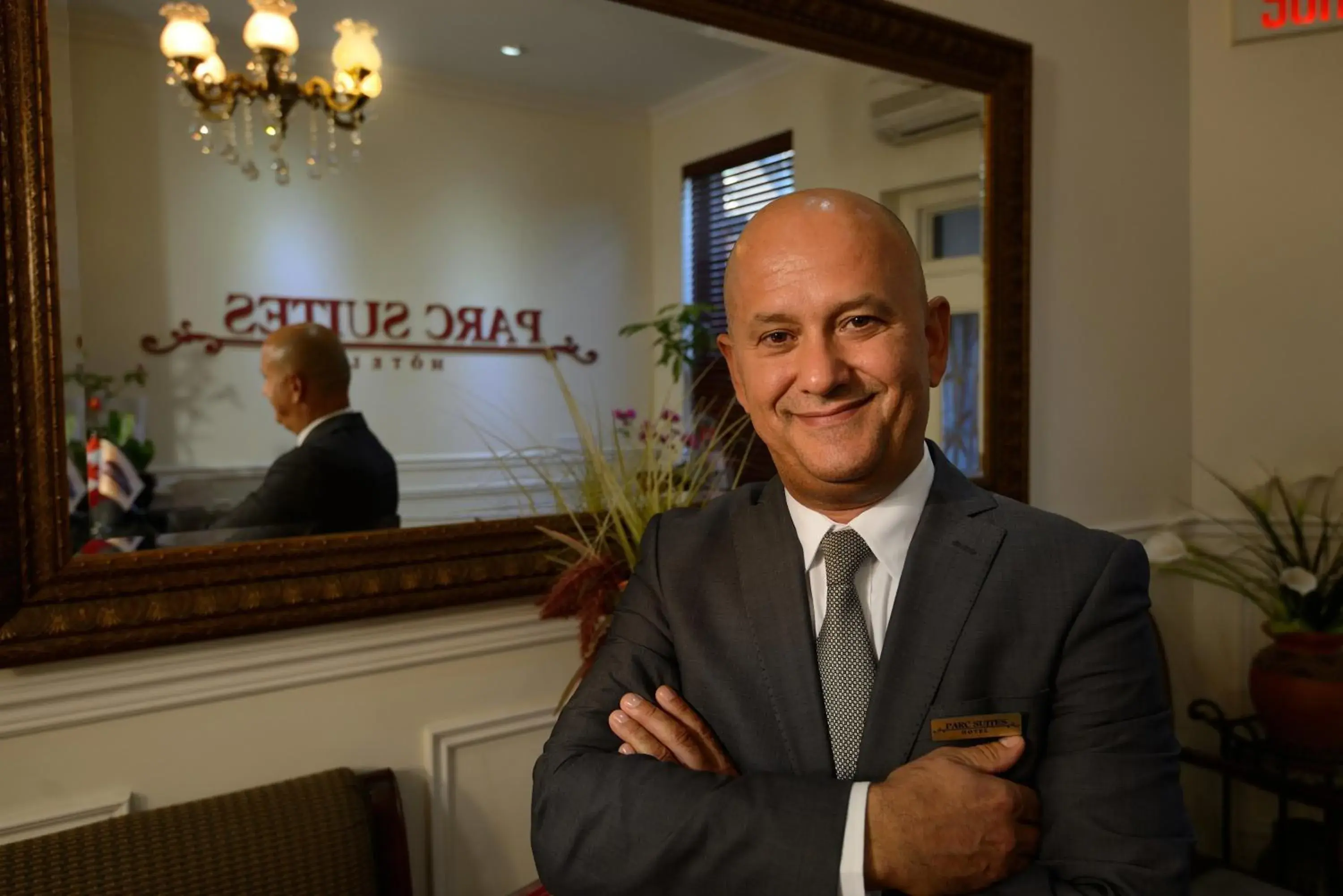 Staff in Parc Suites Hotel Staff in Parc Suites Hotel