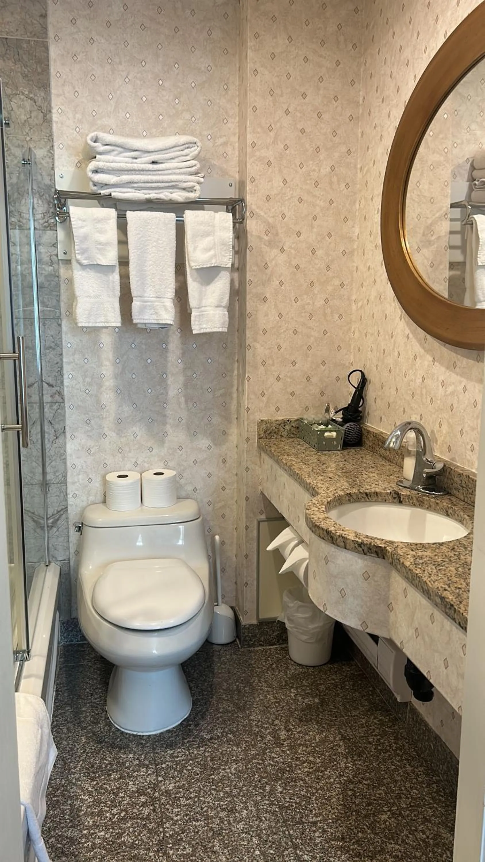 Shower in Parc Suites Hotel