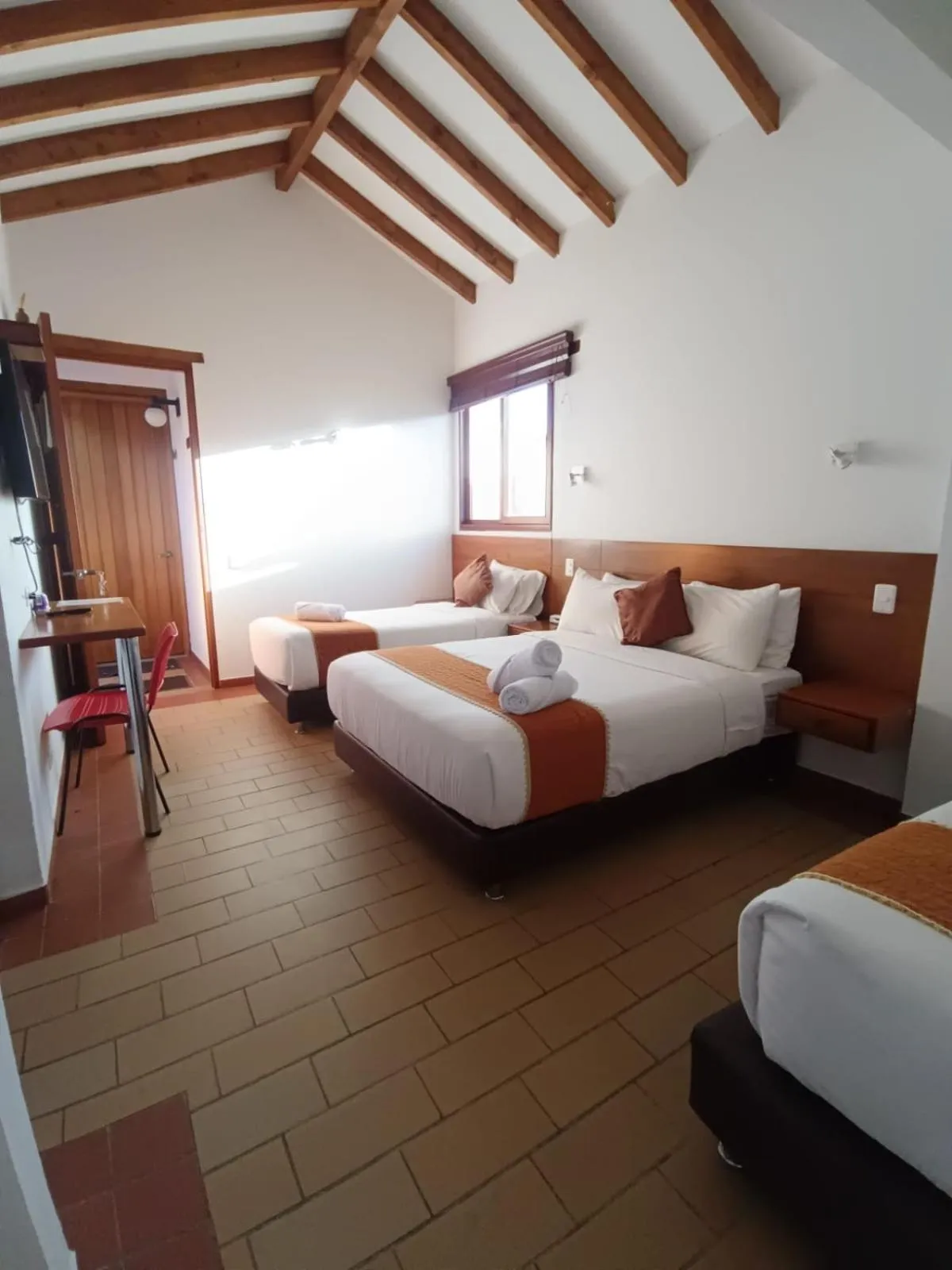 Bed in Hotel Santiago Diaz Piedrahita