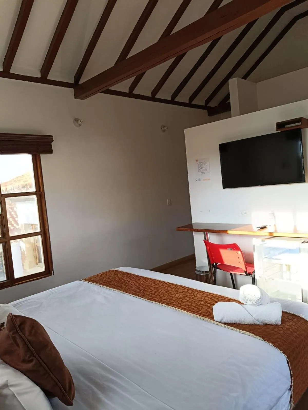 Bed in Hotel Santiago Diaz Piedrahita