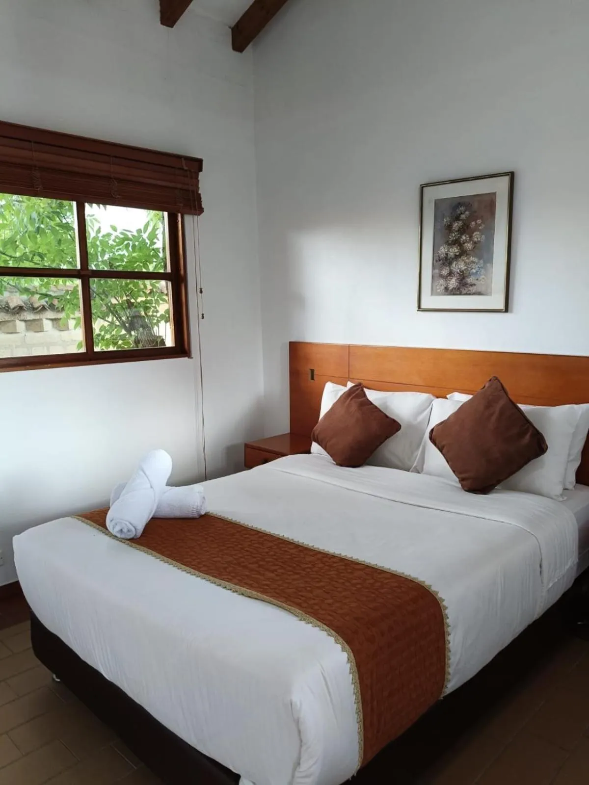 Bed in Hotel Santiago Diaz Piedrahita