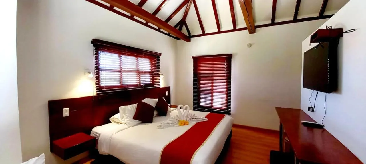 Bed in Hotel Santiago Diaz Piedrahita