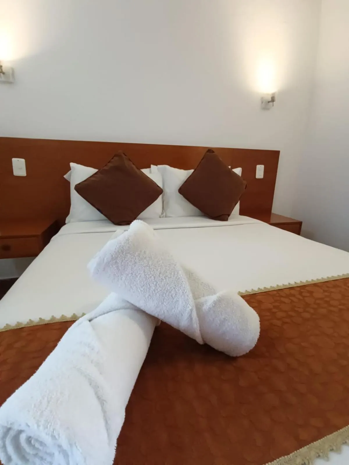 Bed in Hotel Santiago Diaz Piedrahita