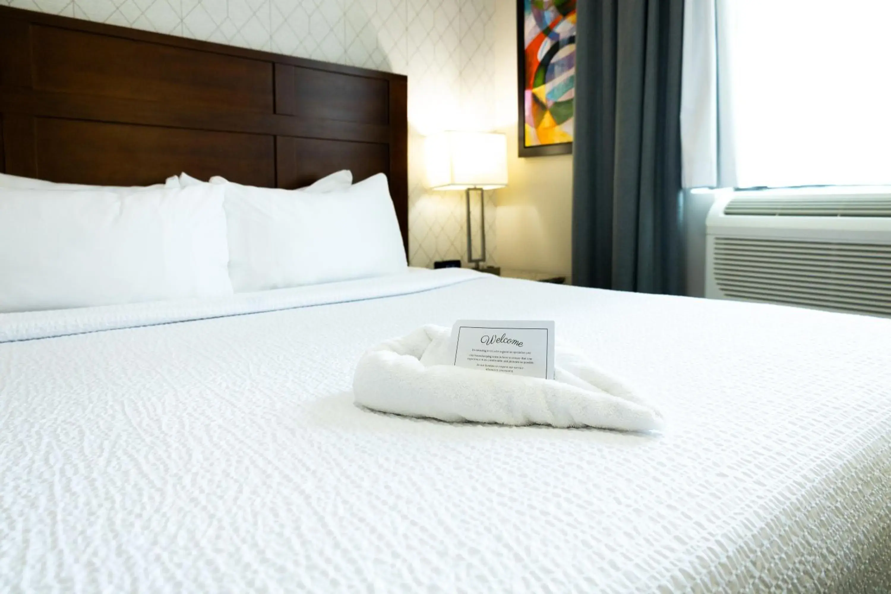 Bed in Quality Inn & Suites Bed in Quality Inn & Suites