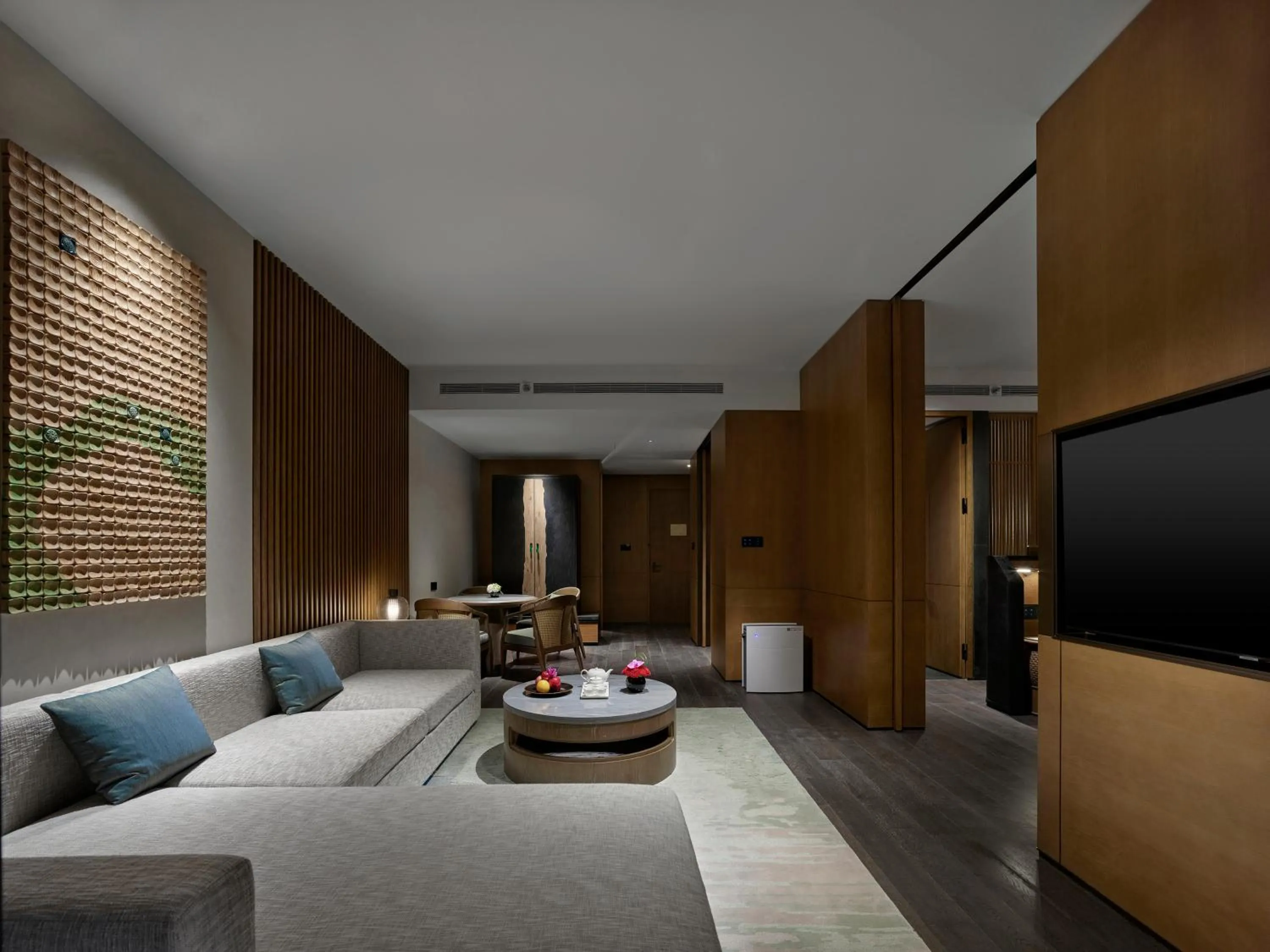 Living room, Bed in Banyan Tree Nanjing Garden Expo