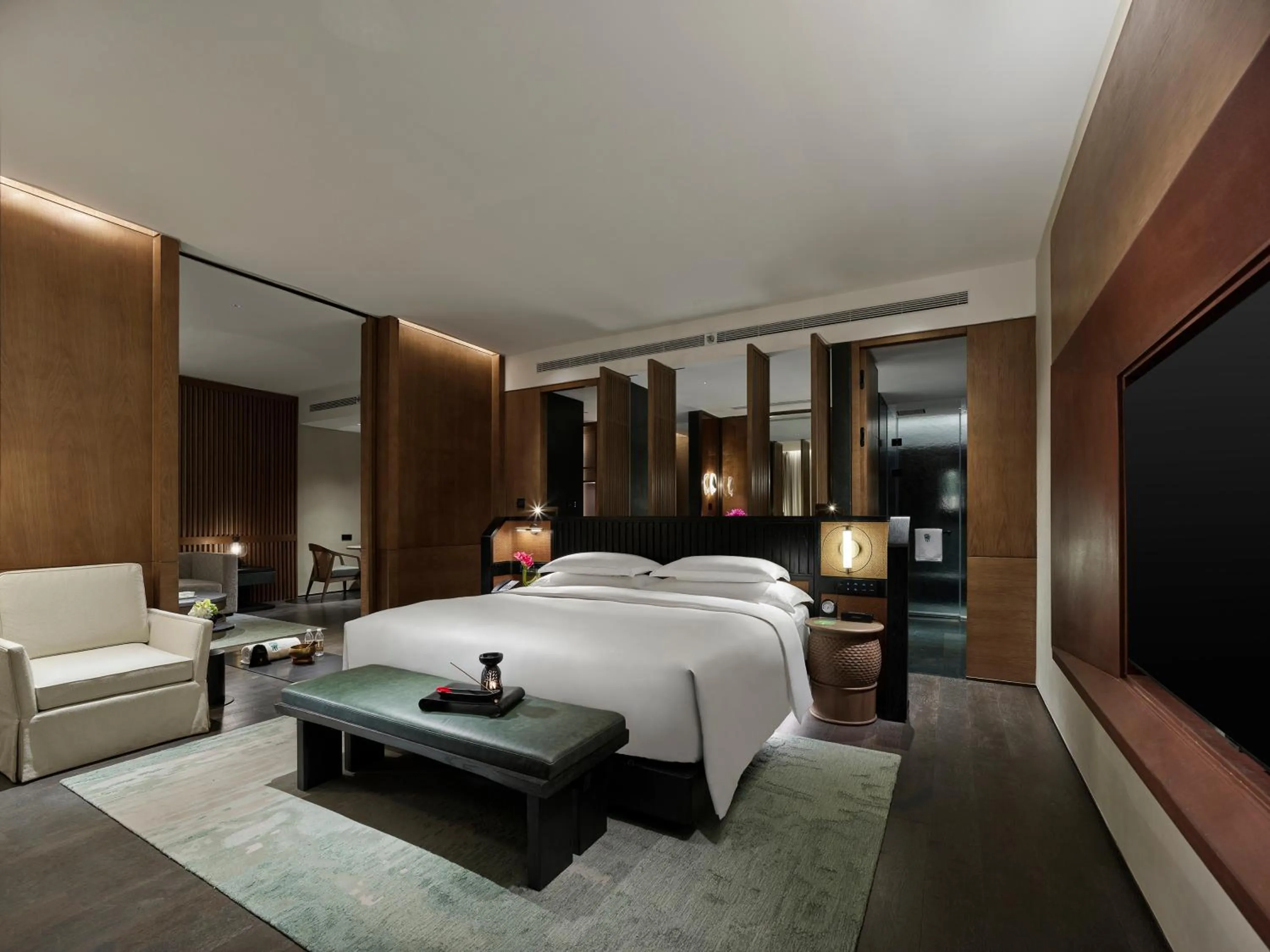 Bedroom, Bed in Banyan Tree Nanjing Garden Expo