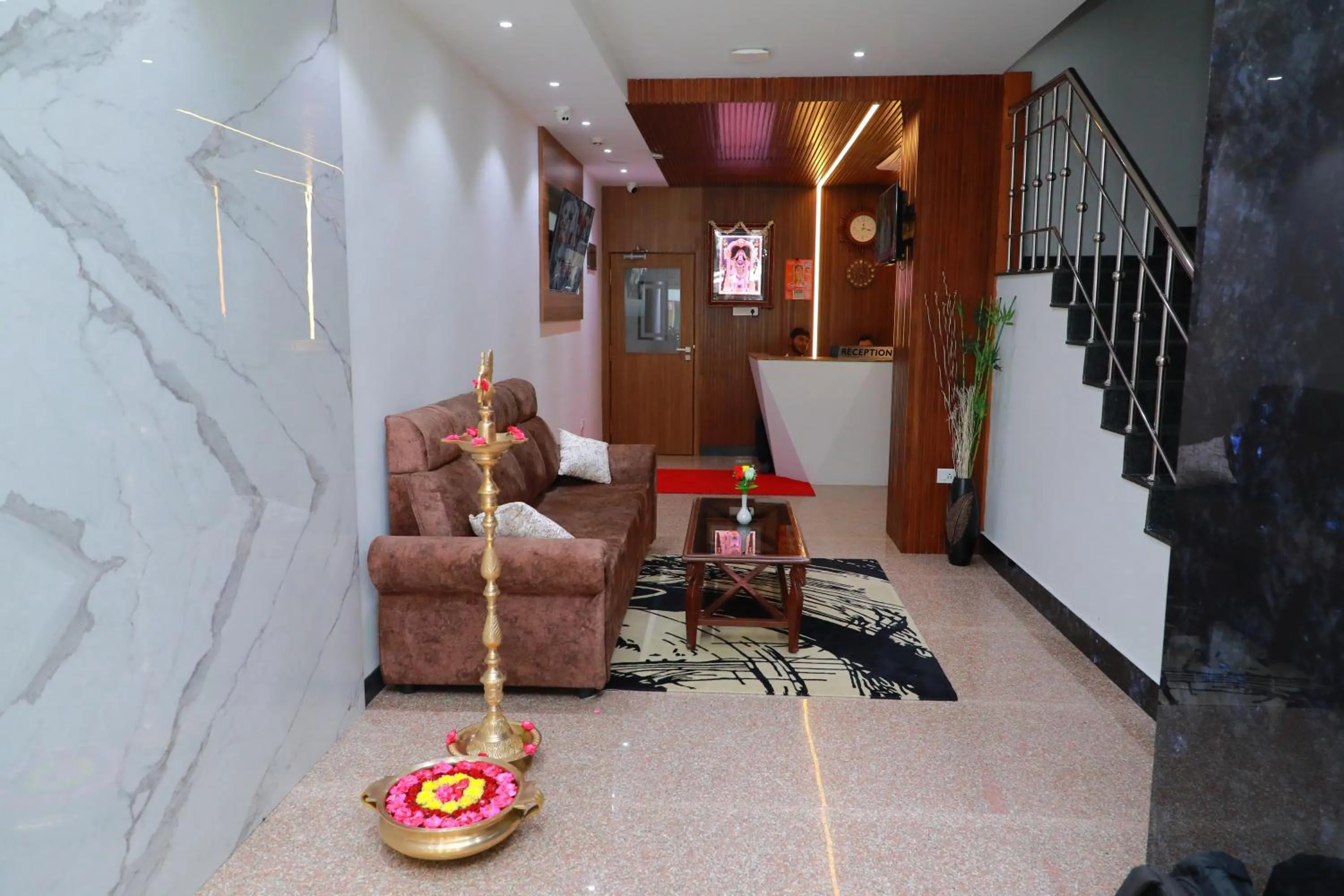 Seating area in TM INN Hotel