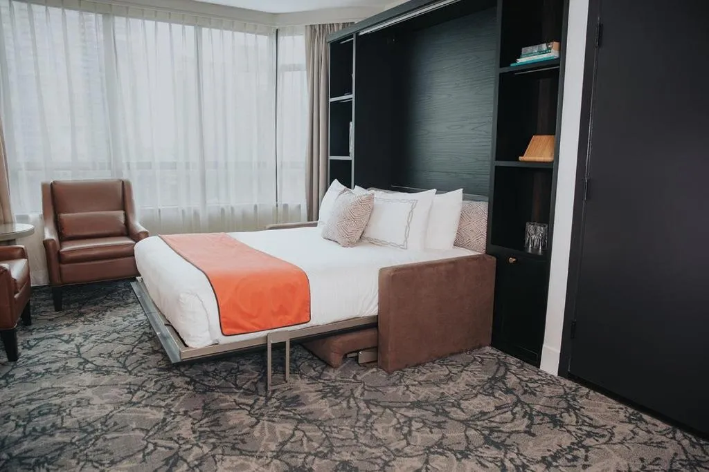 Living room, Bed in The Parker Hotel and Rooftop