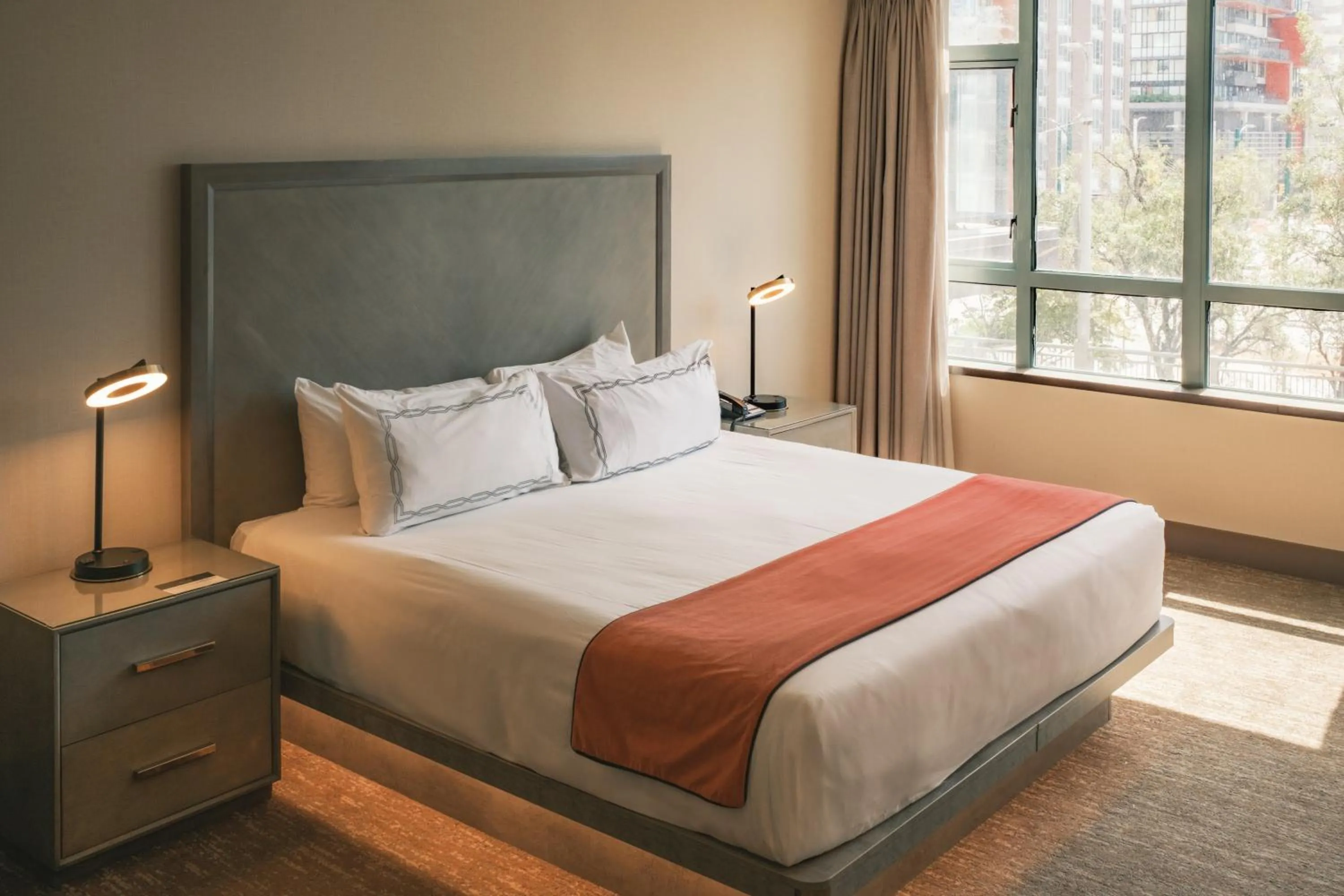 Bed in The Parker Hotel and Rooftop