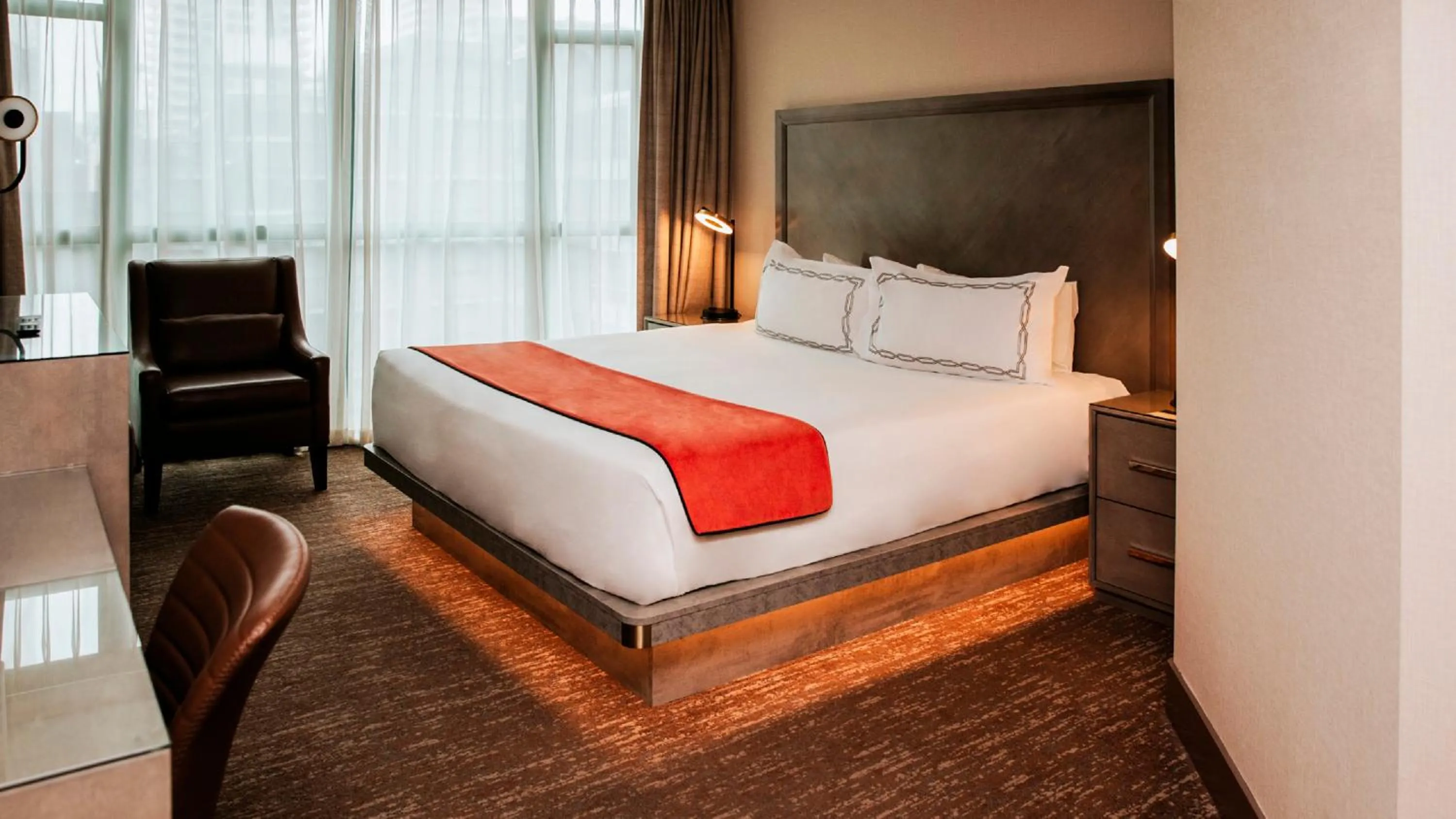 Bed in The Parker Hotel and Rooftop