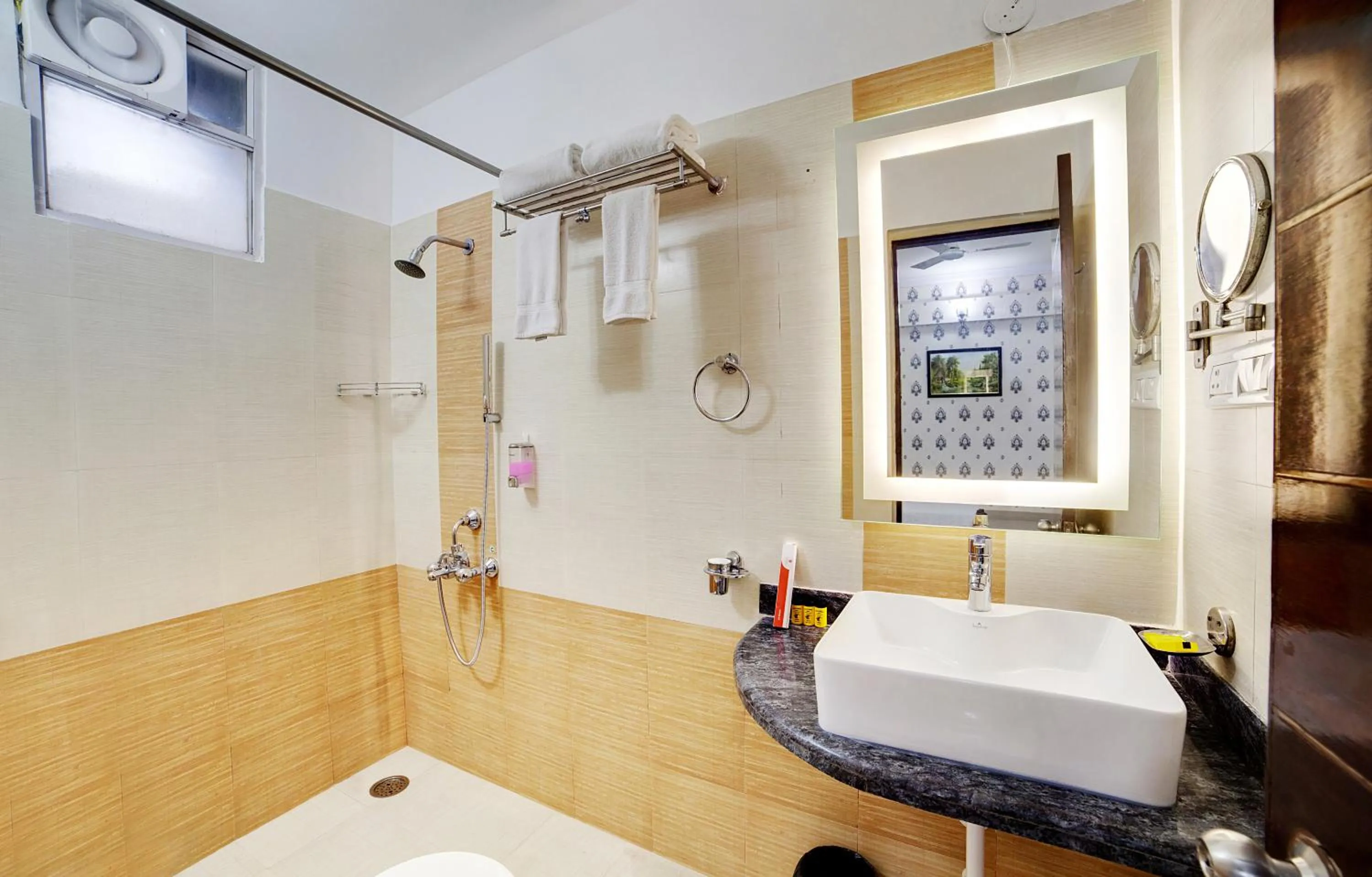 Shower in The Liverpool Blue Hotels