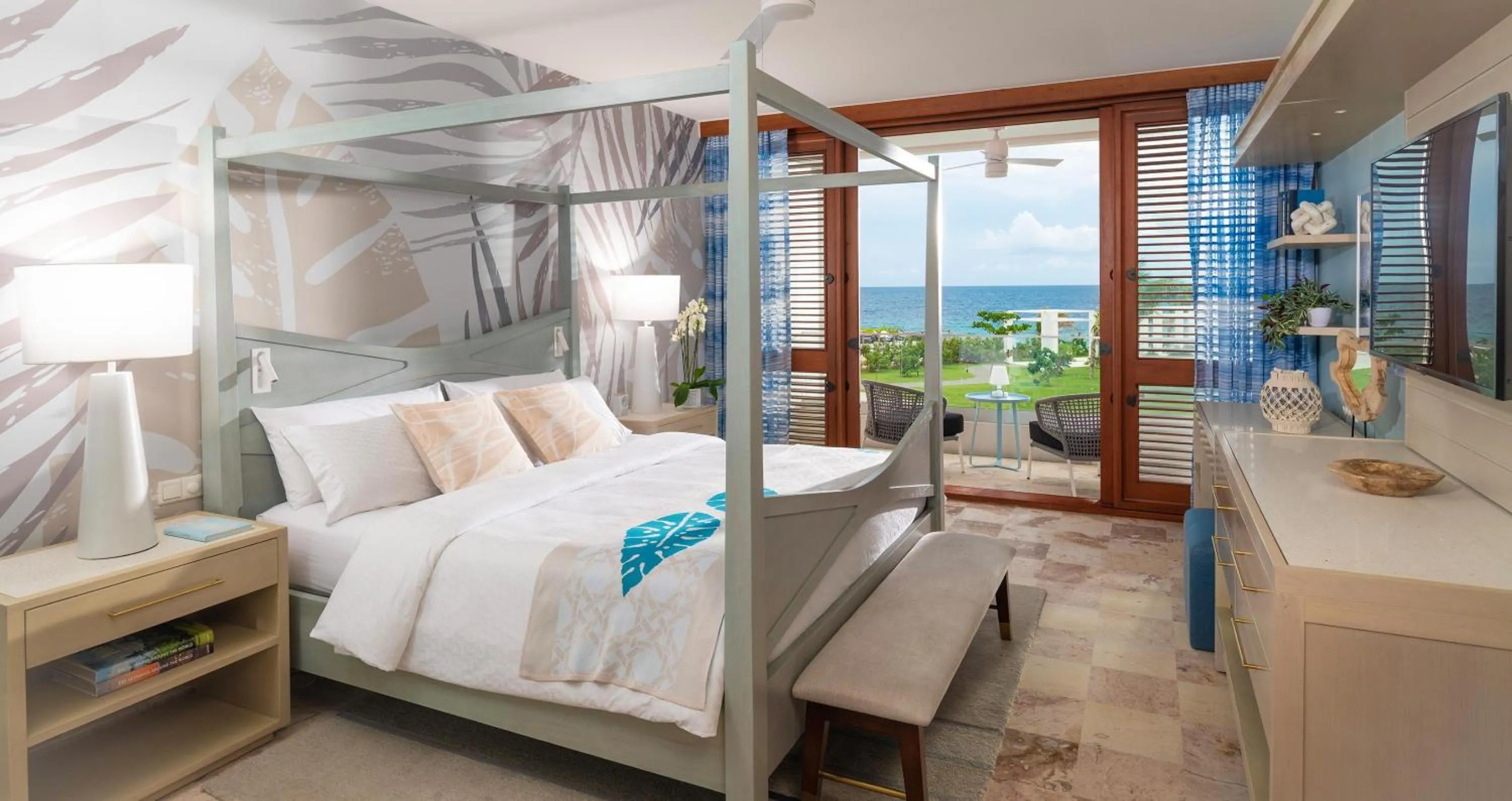 Photo of the whole room, Bed in Sandals Royal Curacao All Inclusive Couples Only