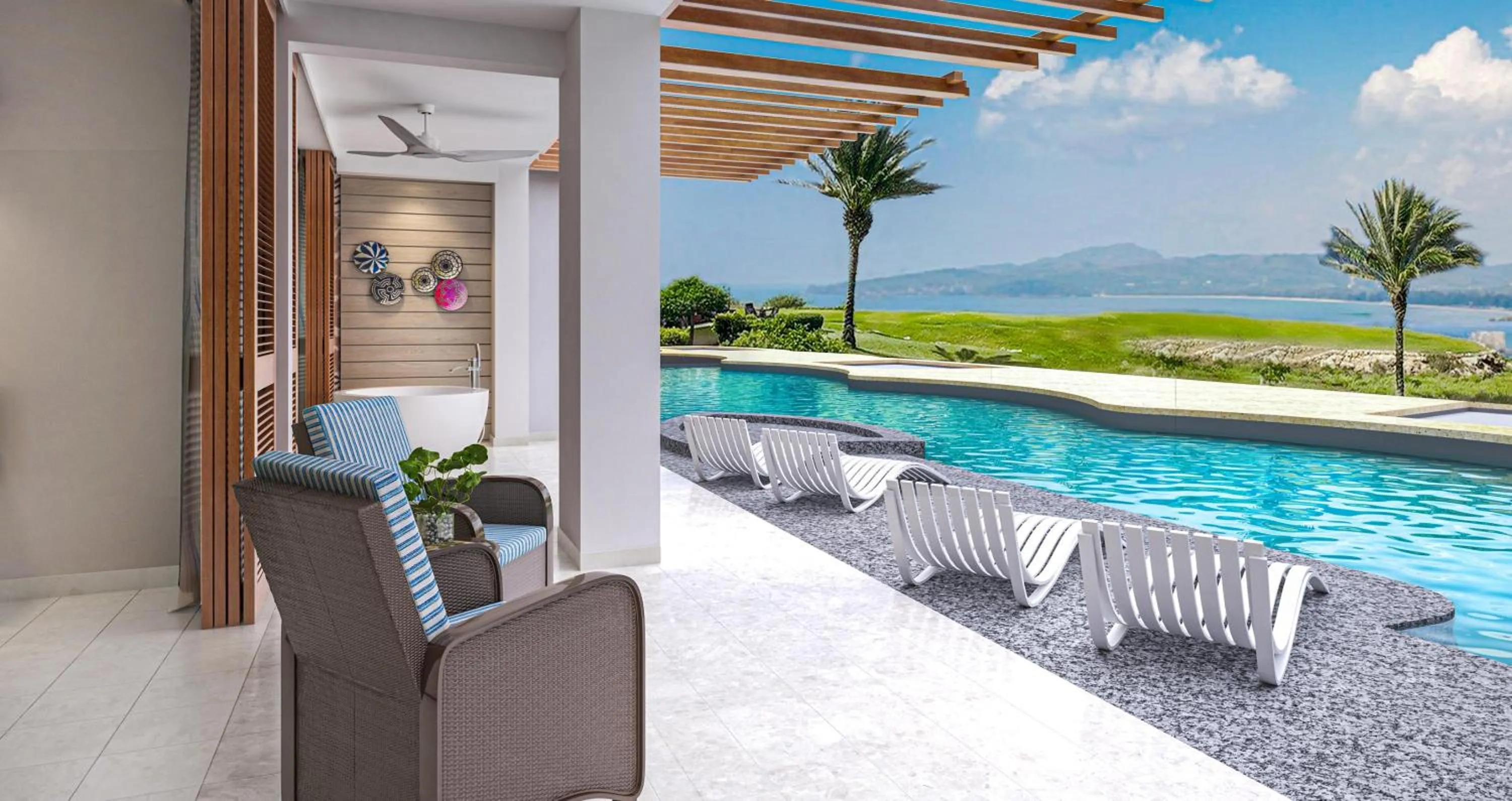 Photo of the whole room in Sandals Royal Curacao All Inclusive Couples Only