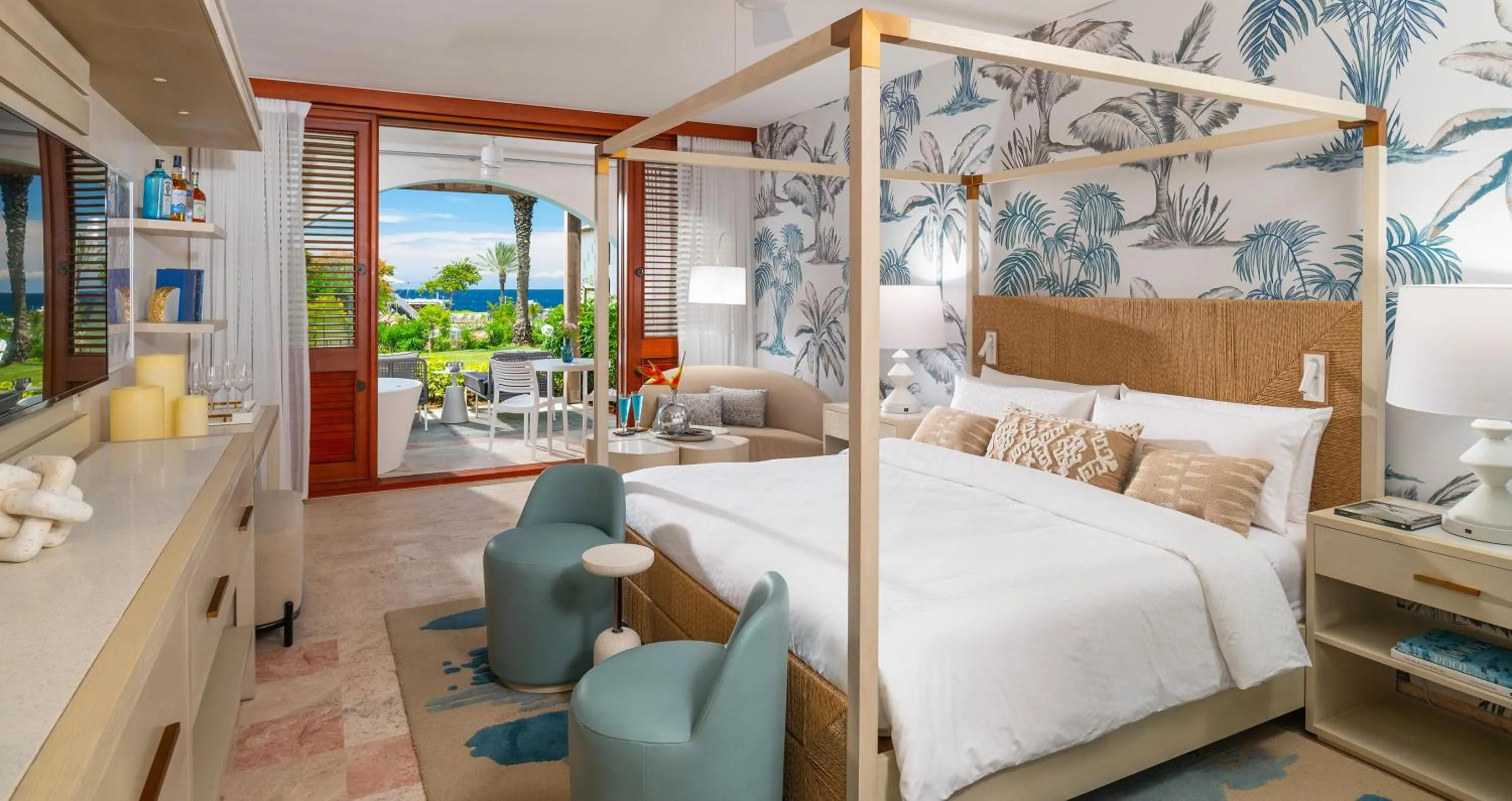 Photo of the whole room, Bed in Sandals Royal Curacao All Inclusive Couples Only