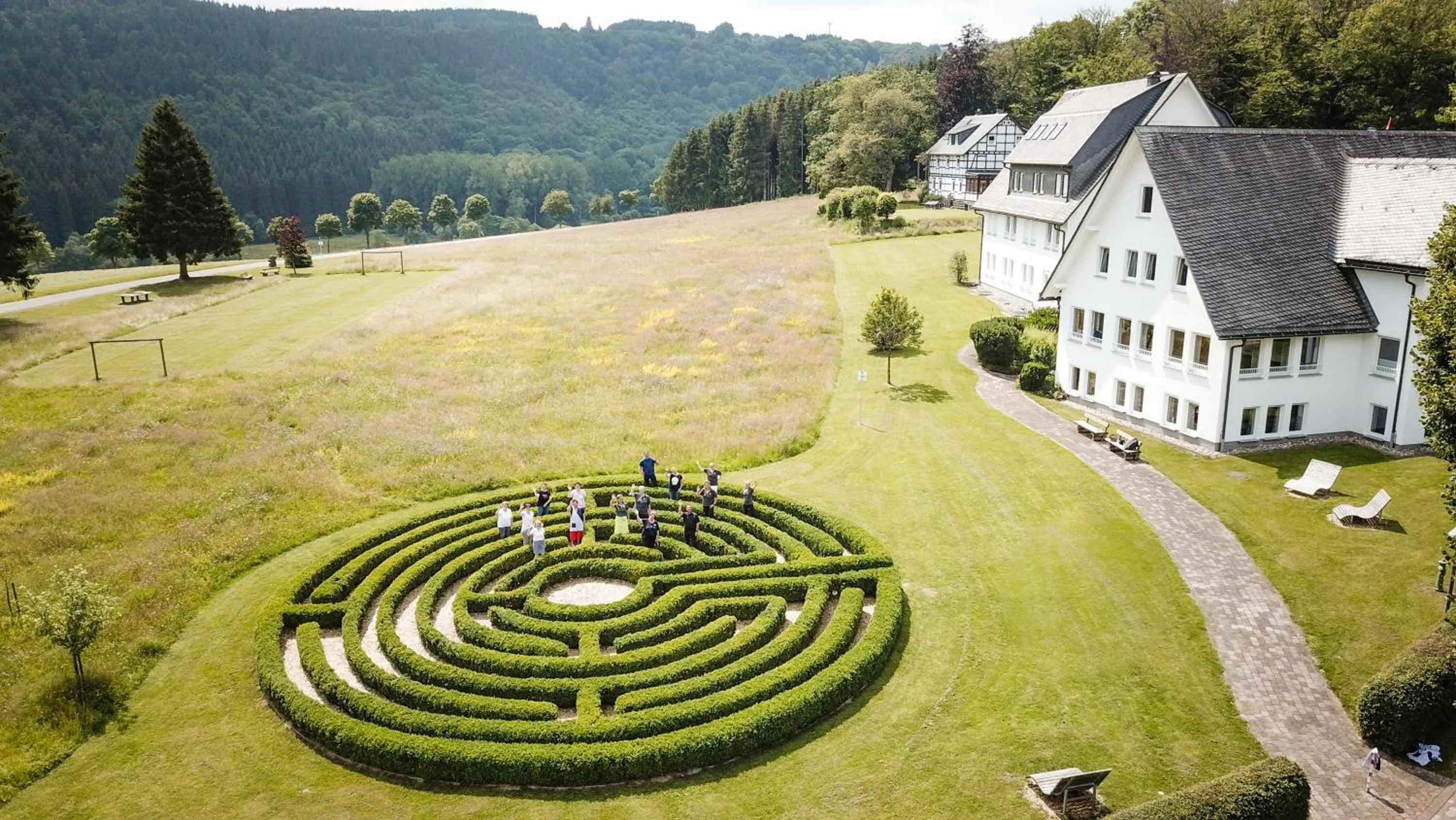 Garden view in St. Bonifatius