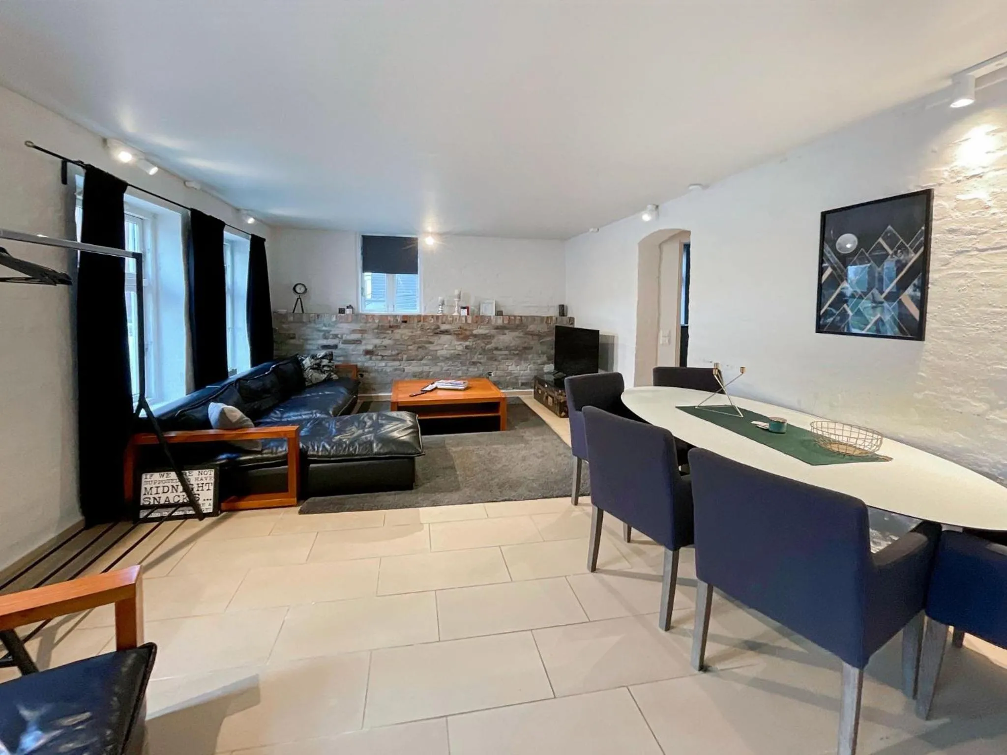 Living room in Bnb Downtown Stavanger berti ap 3 - 2 Rooms
