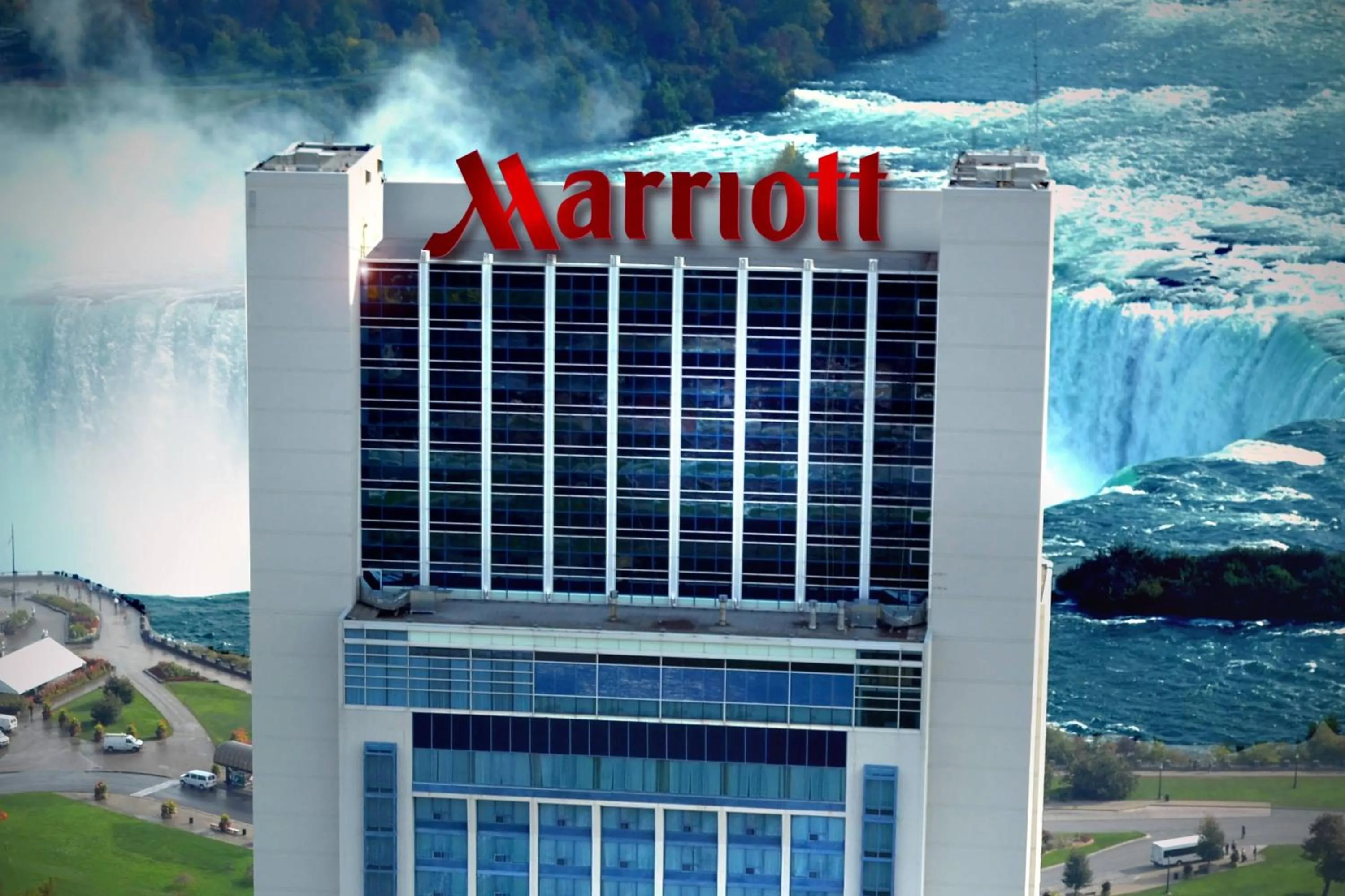 Property building in Niagara Falls Marriott on the Falls