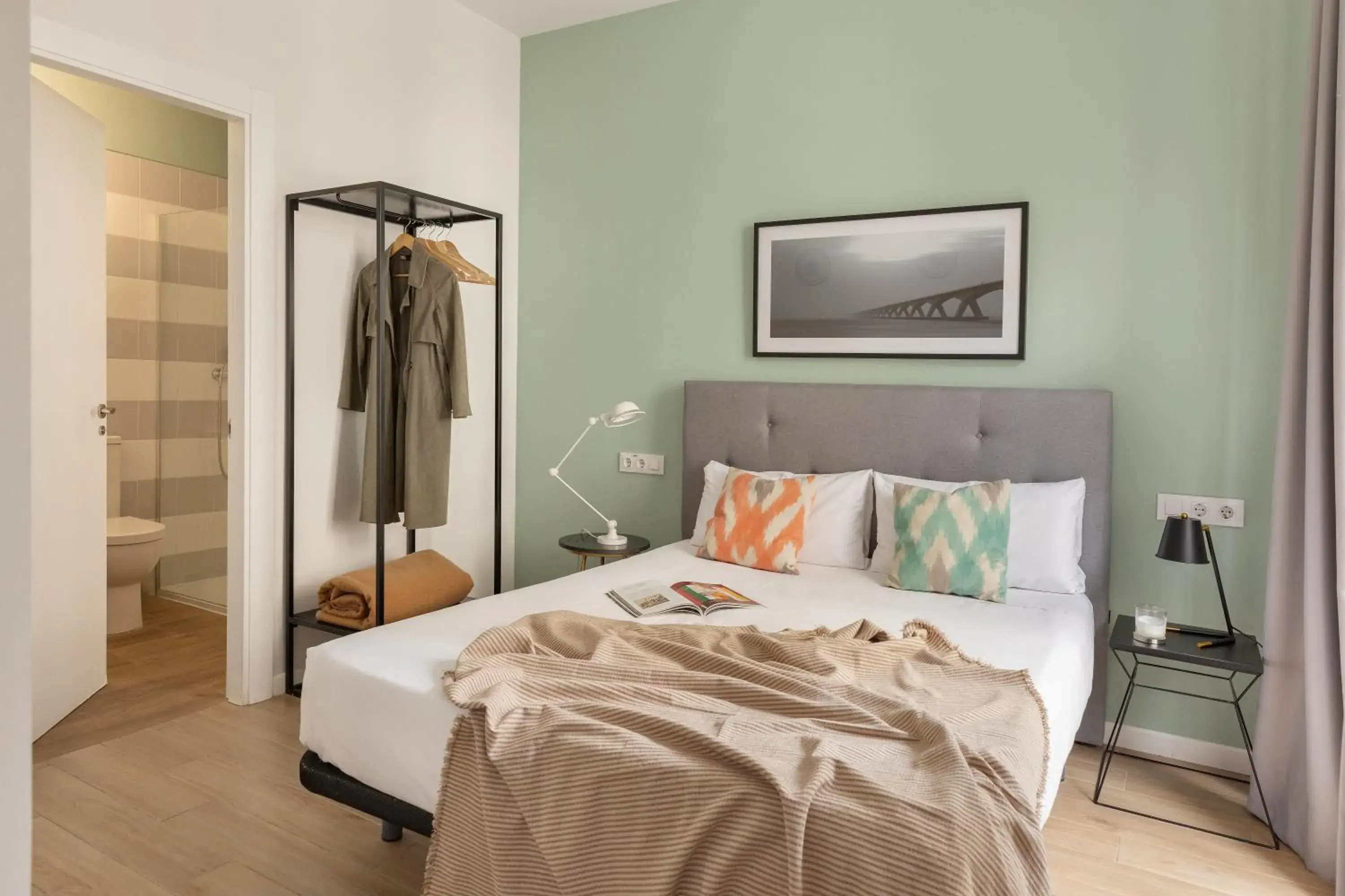 Bed in Apartamentos Líbere Valencia Jardín Botánico Bed in Apartamentos Líbere Valencia Jardín Botánico