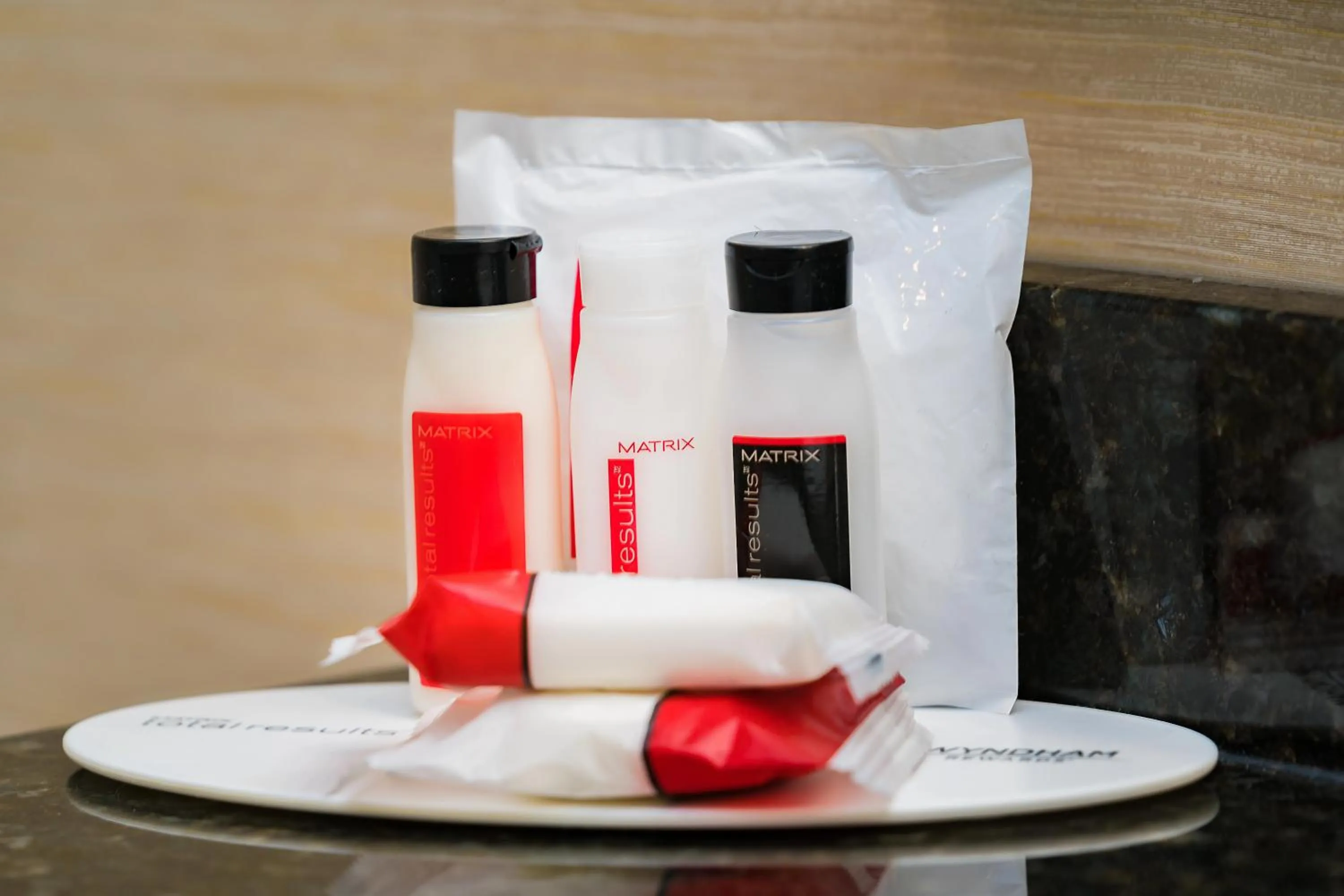 Shower in Ramada By Wyndham Niagara Falls near the Falls