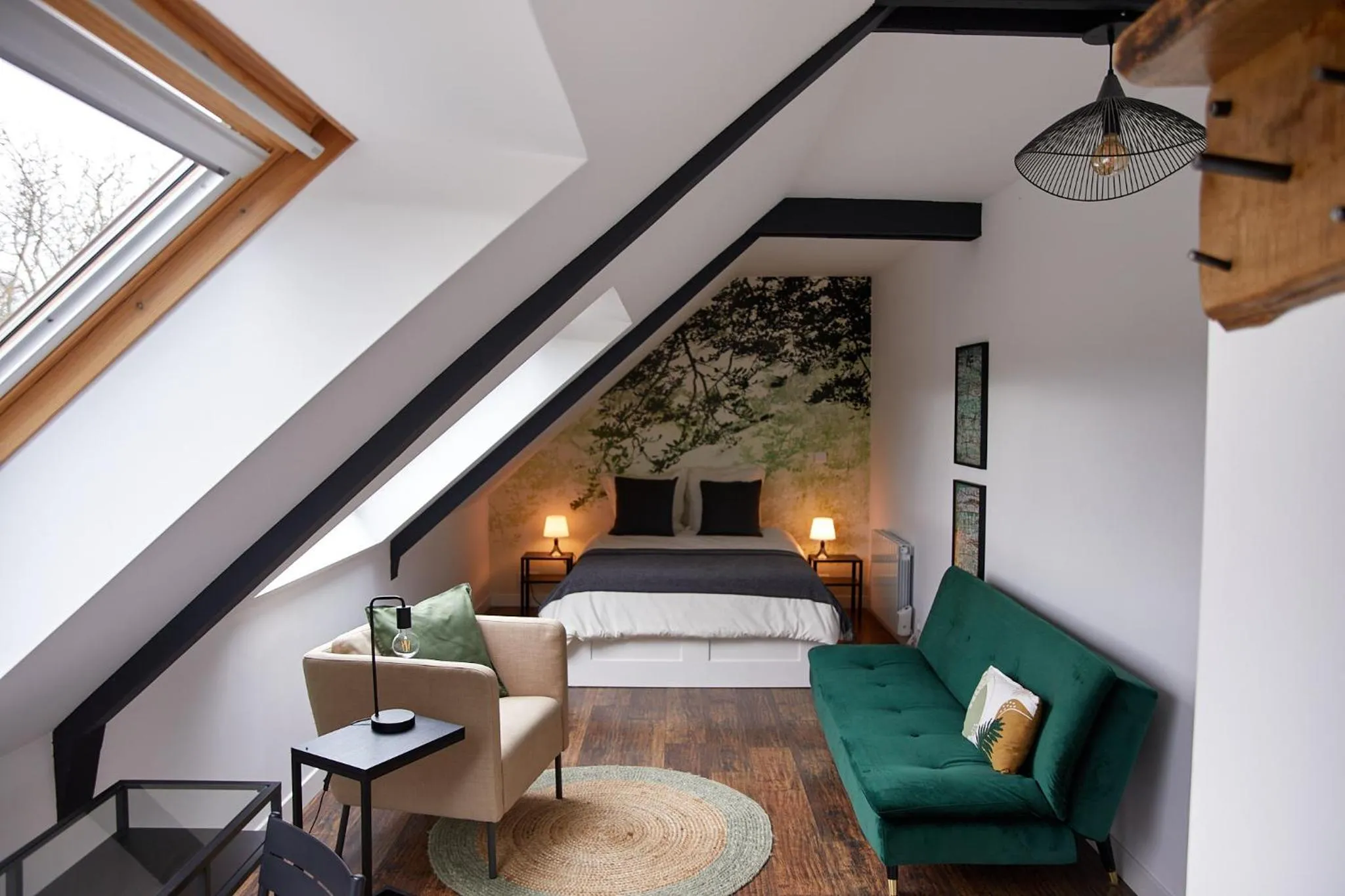 Photo of the whole room, Bed in La Breizhidence