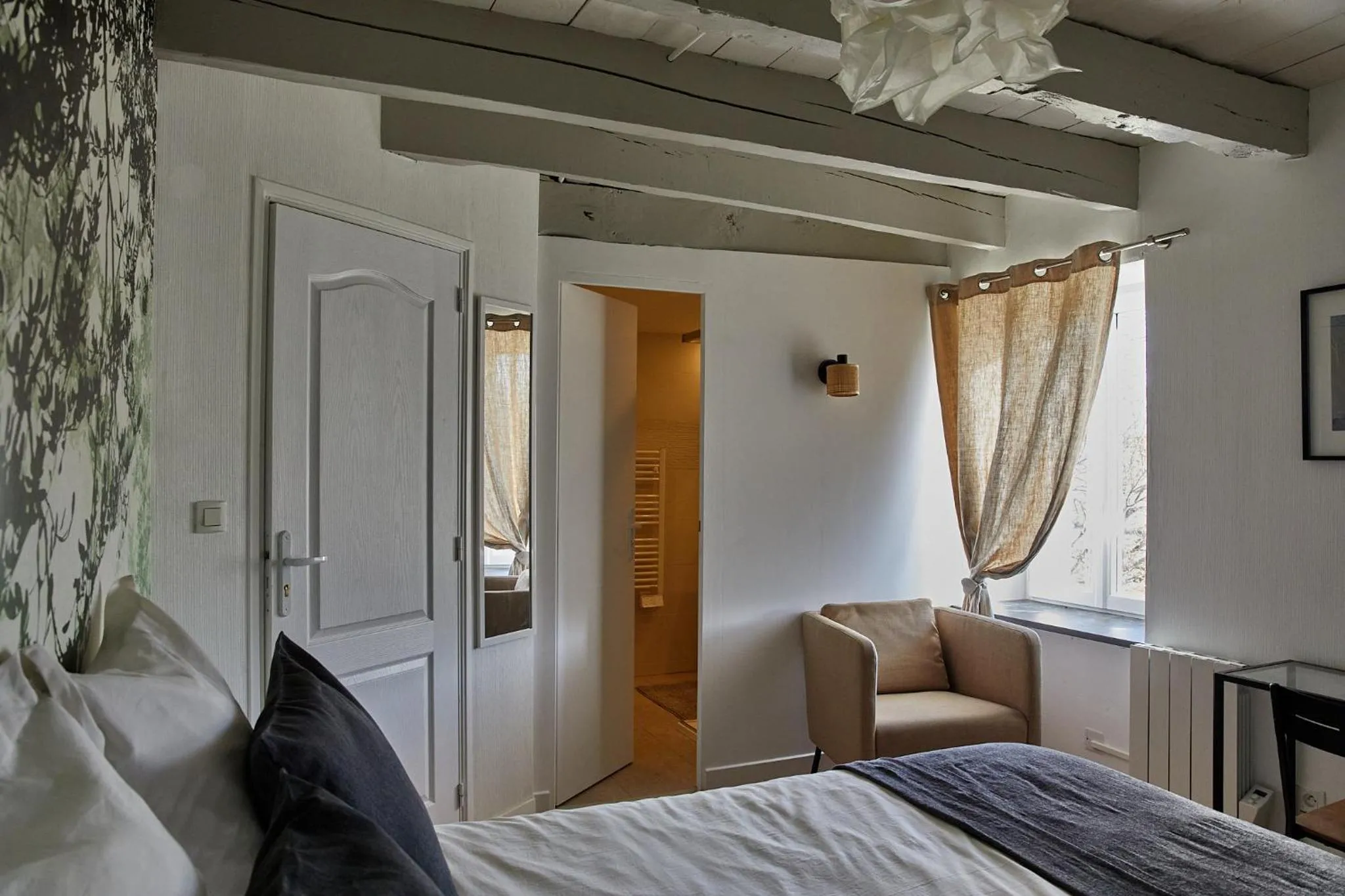 Bedroom, Bed in La Breizhidence