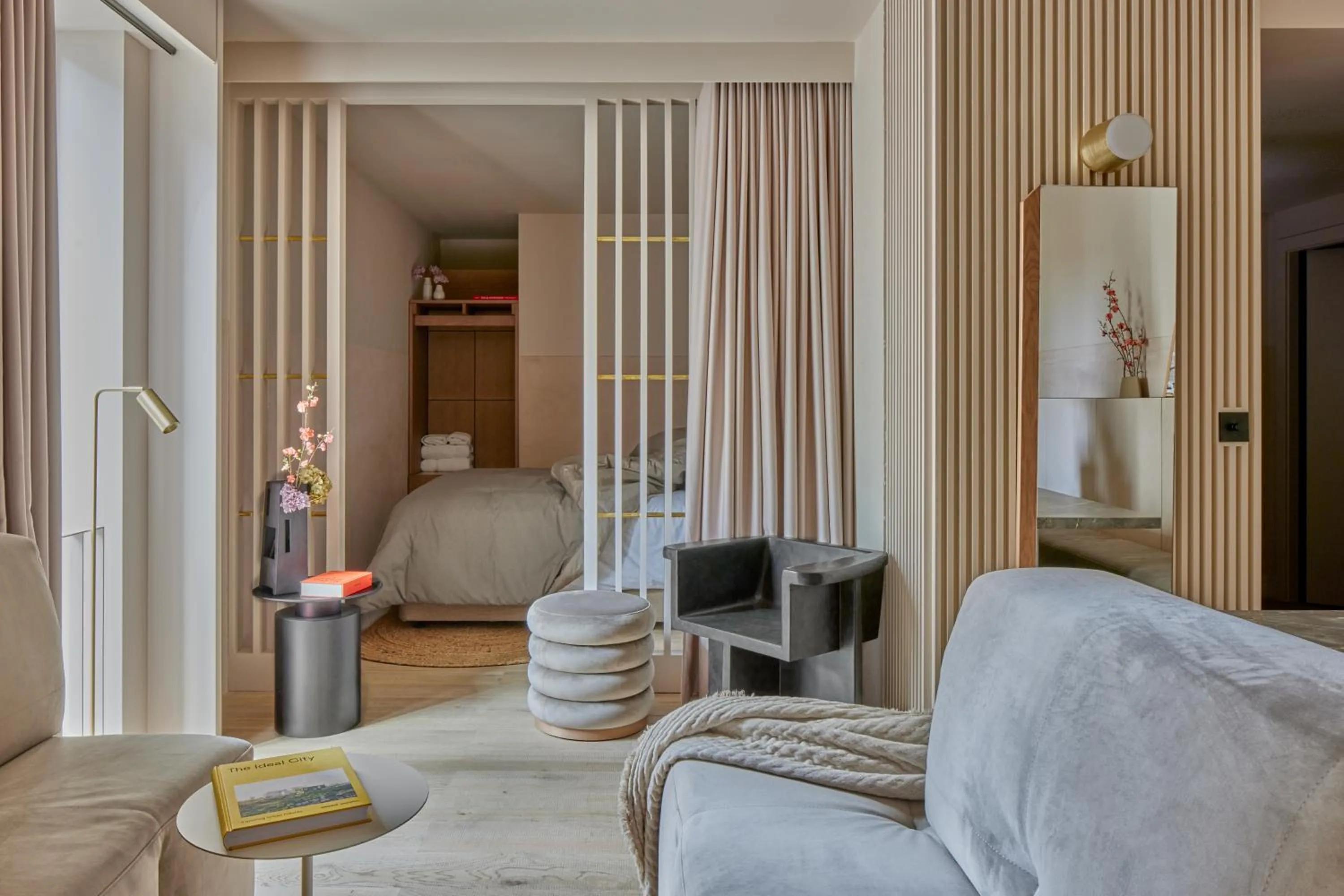 Seating area in Buckle Street Studios by Locke, Aldgate