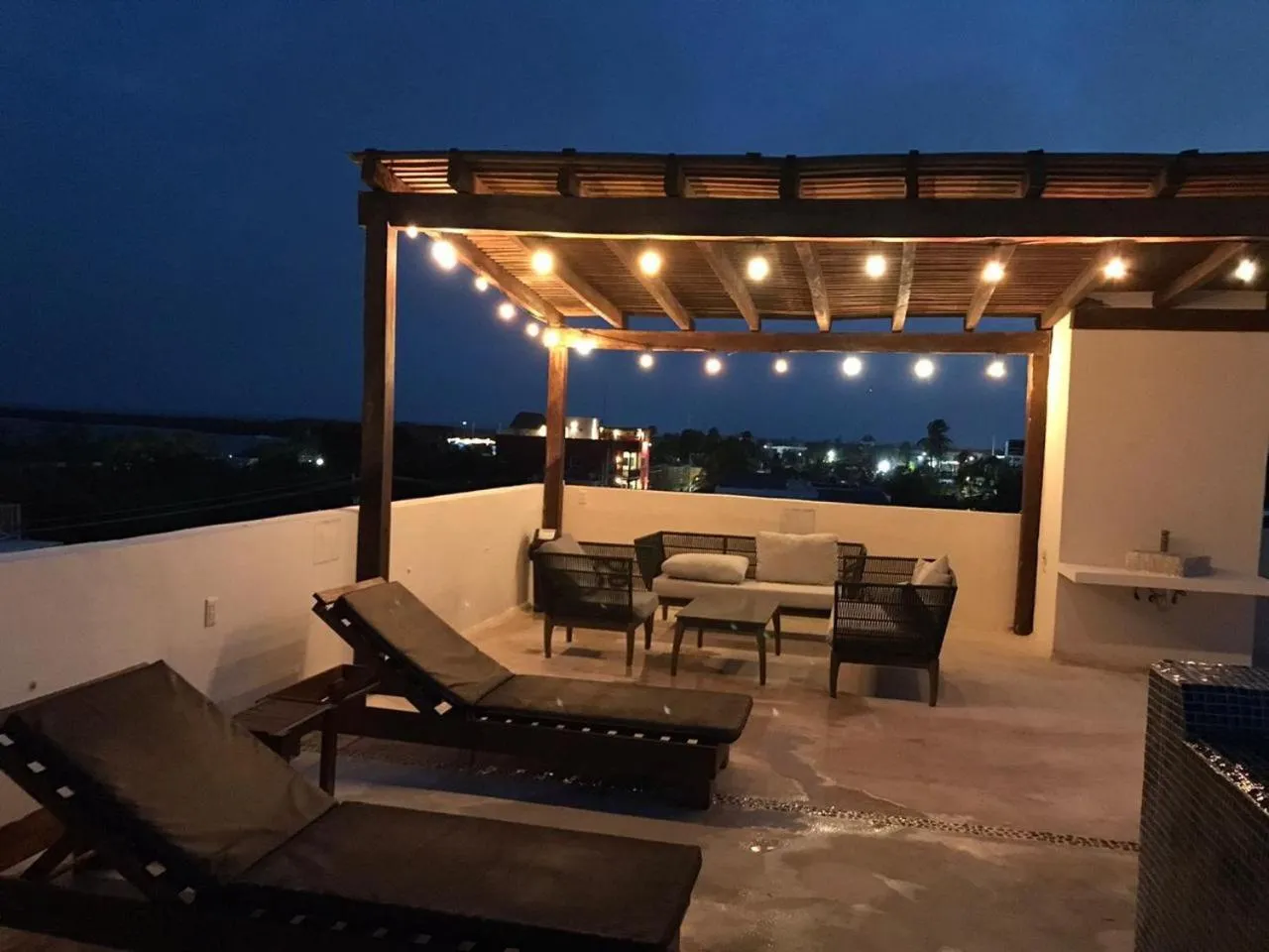 Living room in Hotel Luna Roja Holbox
