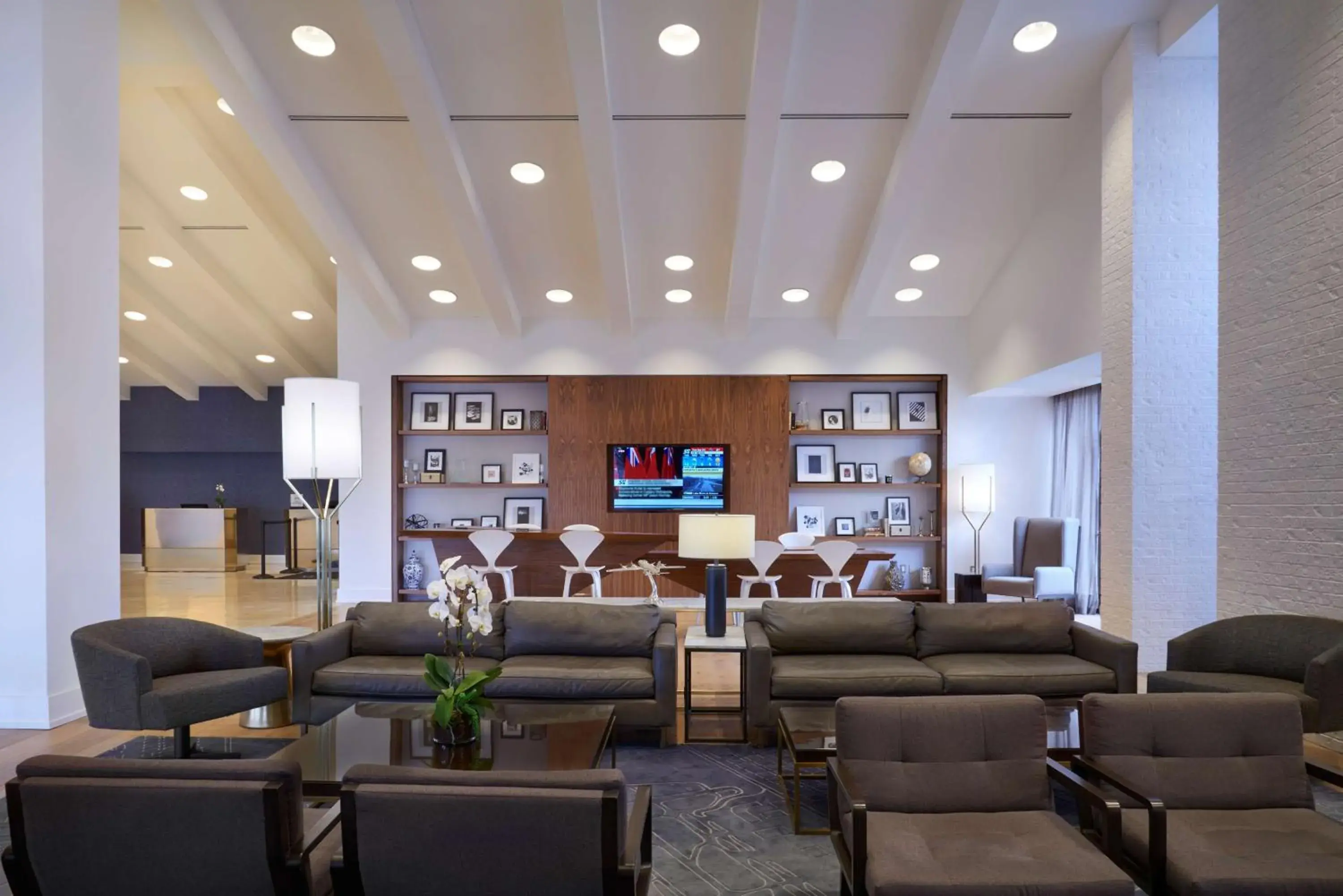 Lobby or reception in Hilton Mississauga/Meadowvale Lobby or reception in Hilton Mississauga/Meadowvale