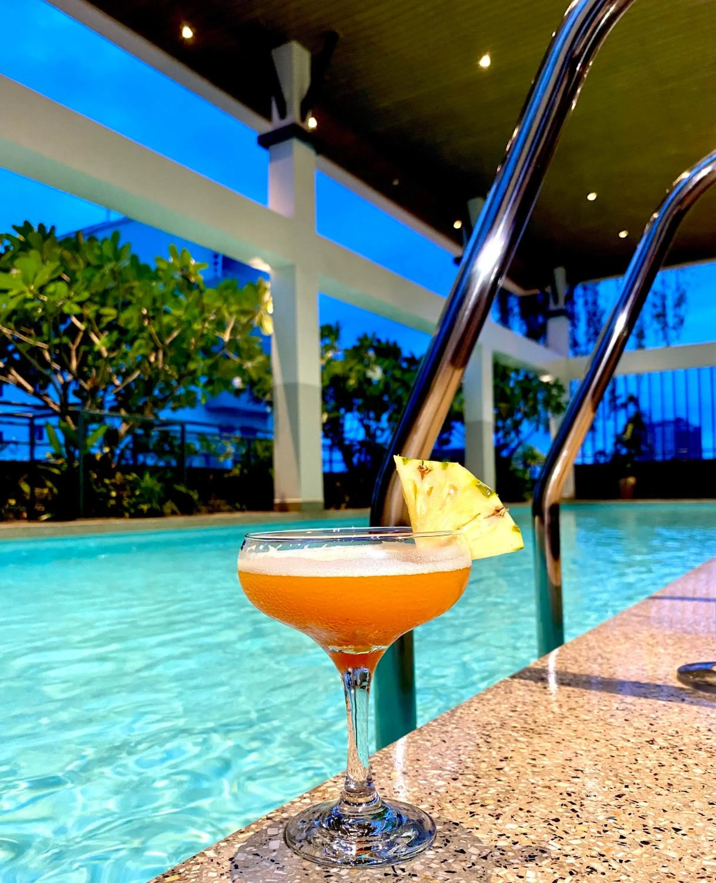 Swimming pool in Indra Hotel