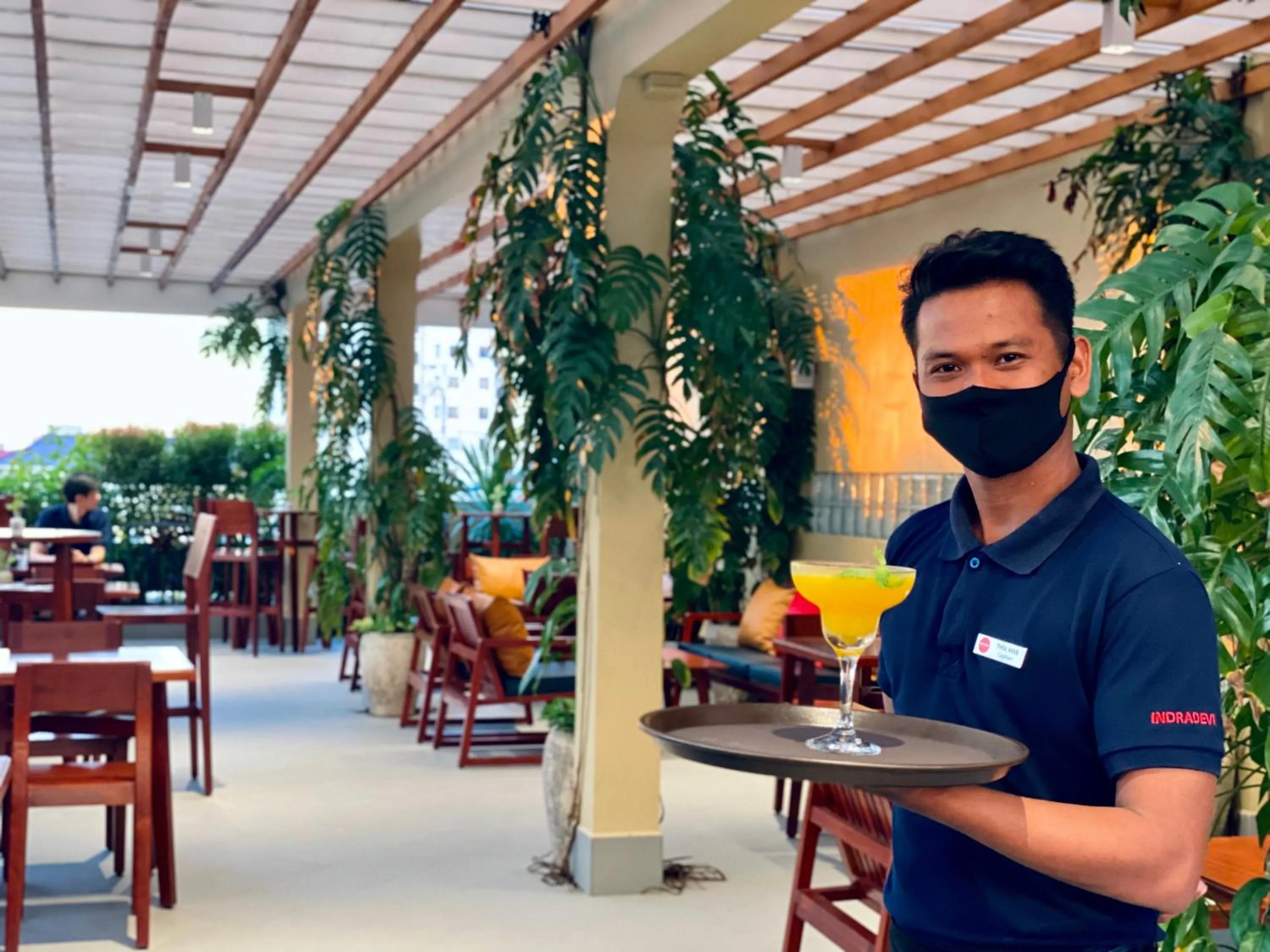 Patio in Indra Hotel