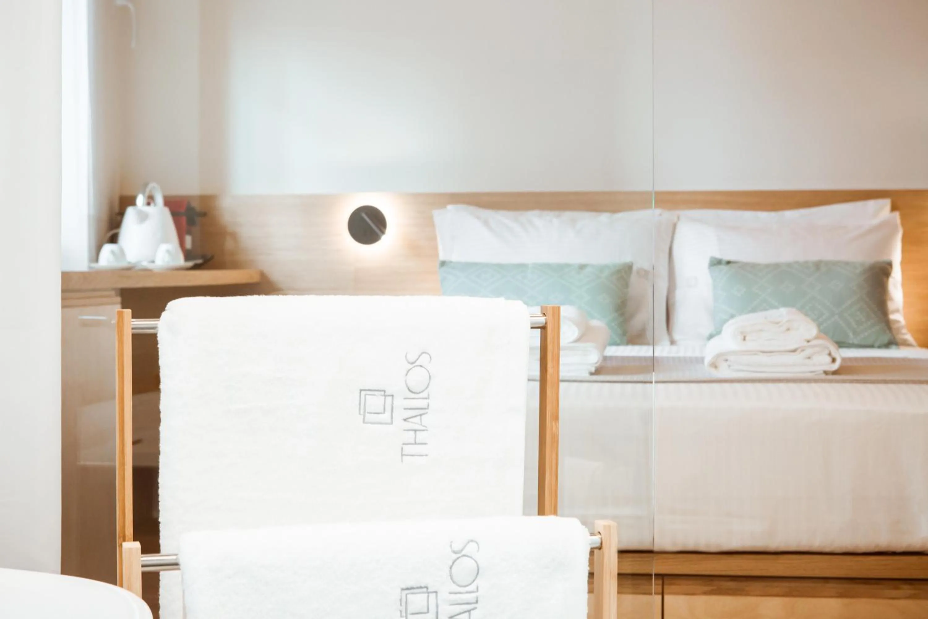 towels, Bed in Thallos The Boutique