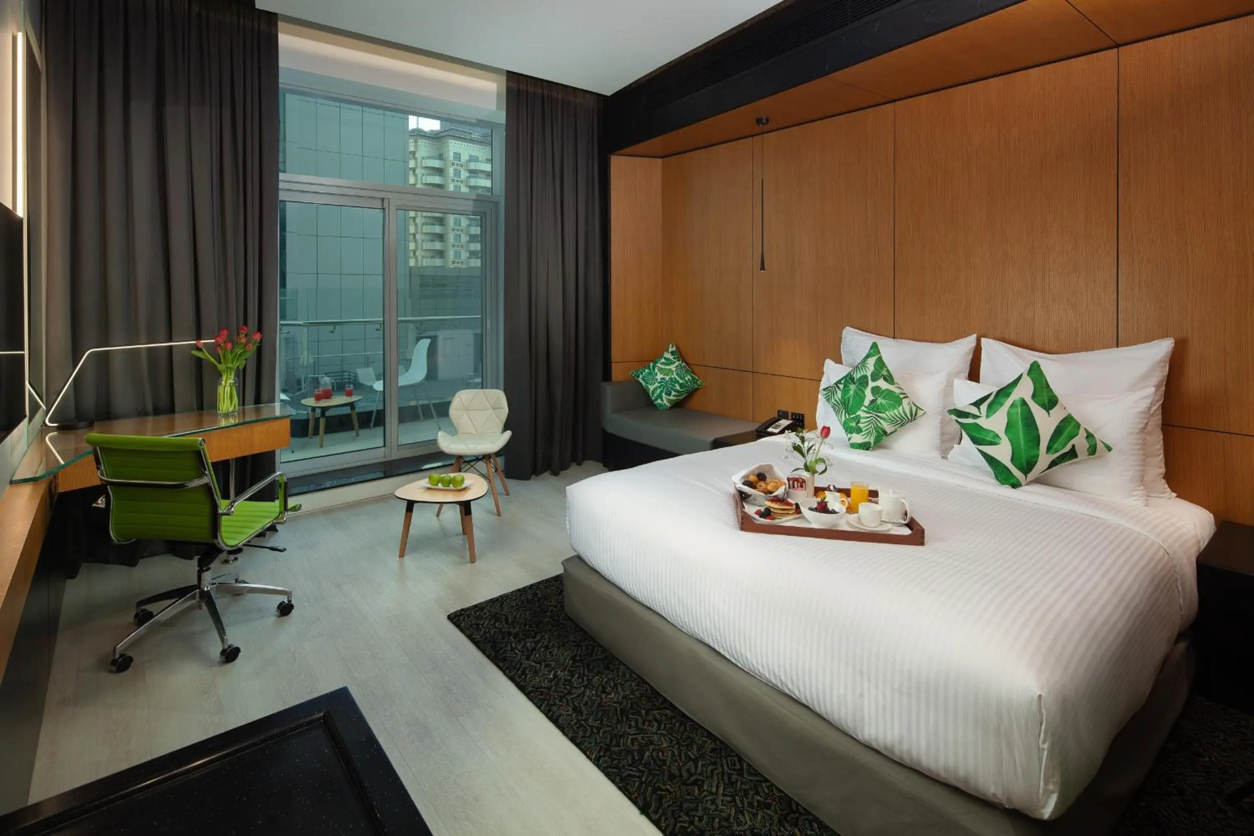 Bed in Al Khoory Sky Garden Hotel