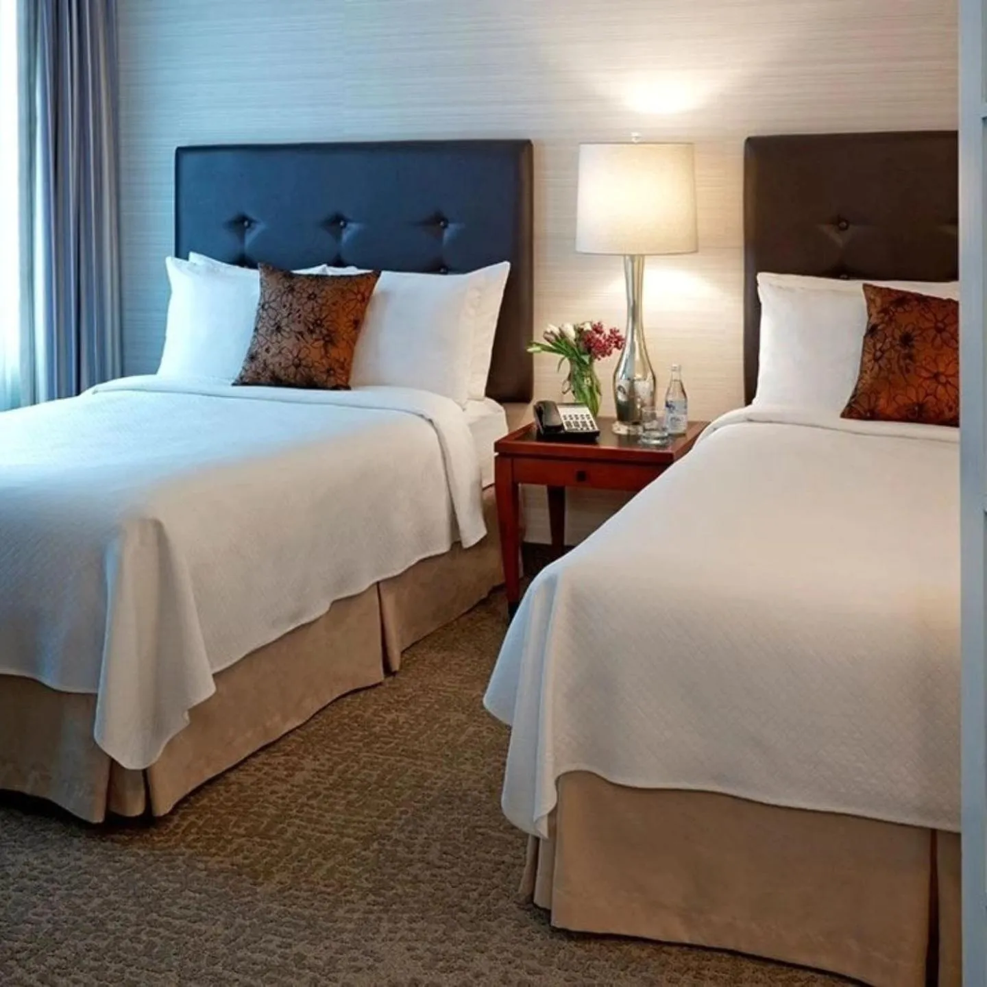 Bed in Cambridge Suites Toronto