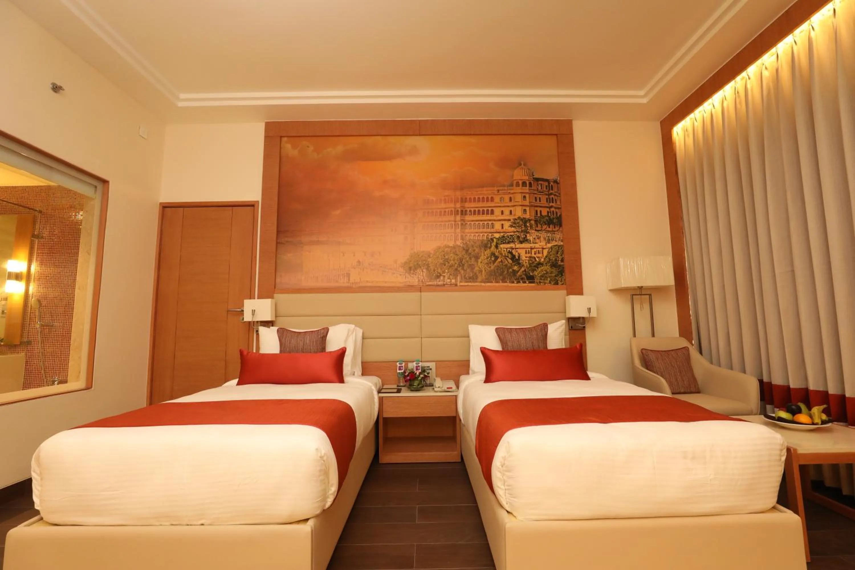 Bedroom, Bed in Regenta Central Udaipur, Court Circle