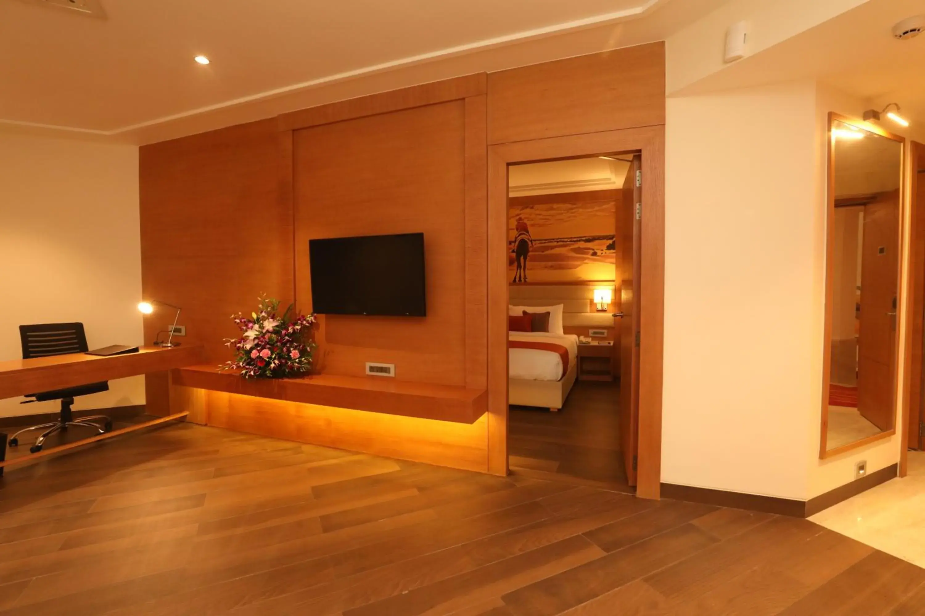 Living room, Bed in Regenta Central Udaipur, Court Circle Living room, Bed in Regenta Central Udaipur, Court Circle