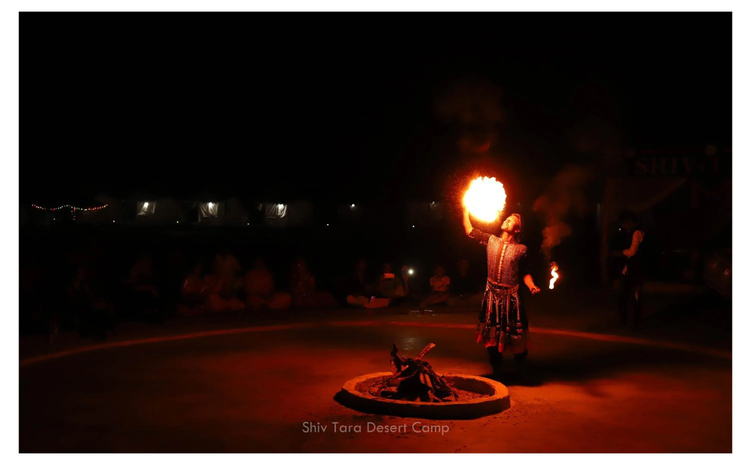 Evening entertainment in Shiv Tara Desert Camp