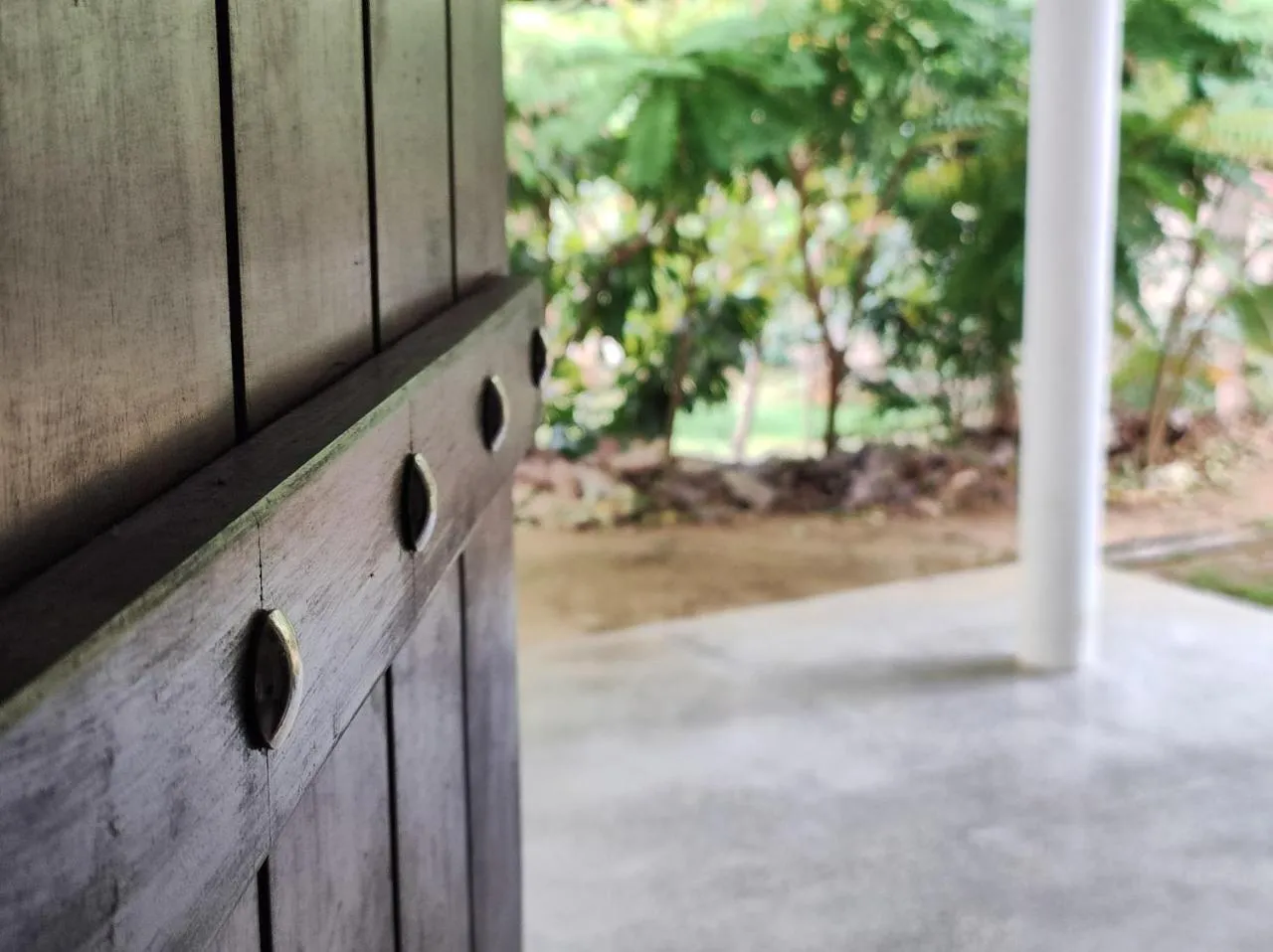 Garden view in Schatzi's Hideaway