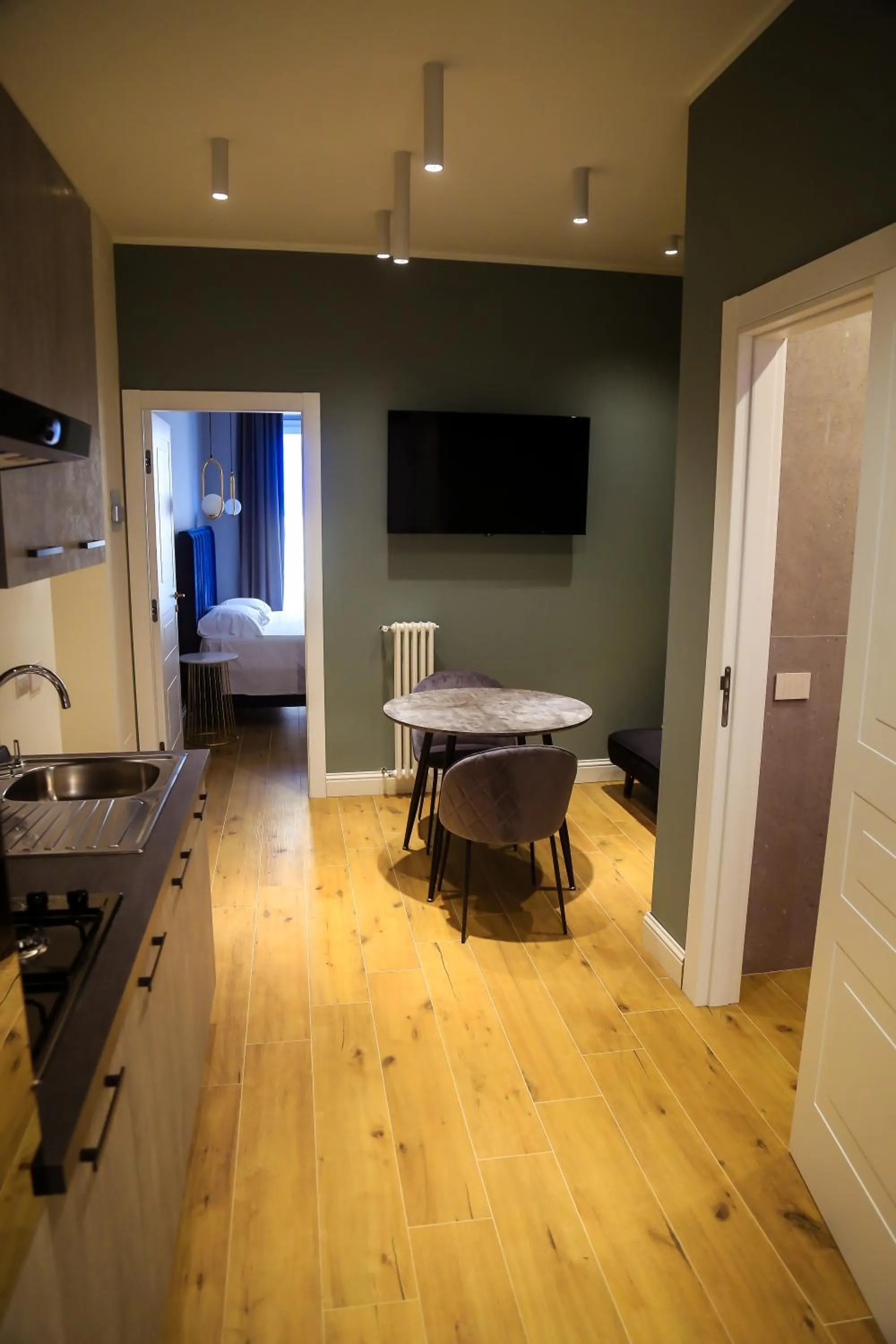 Kitchen or kitchenette in Krysos Luxury Rooms