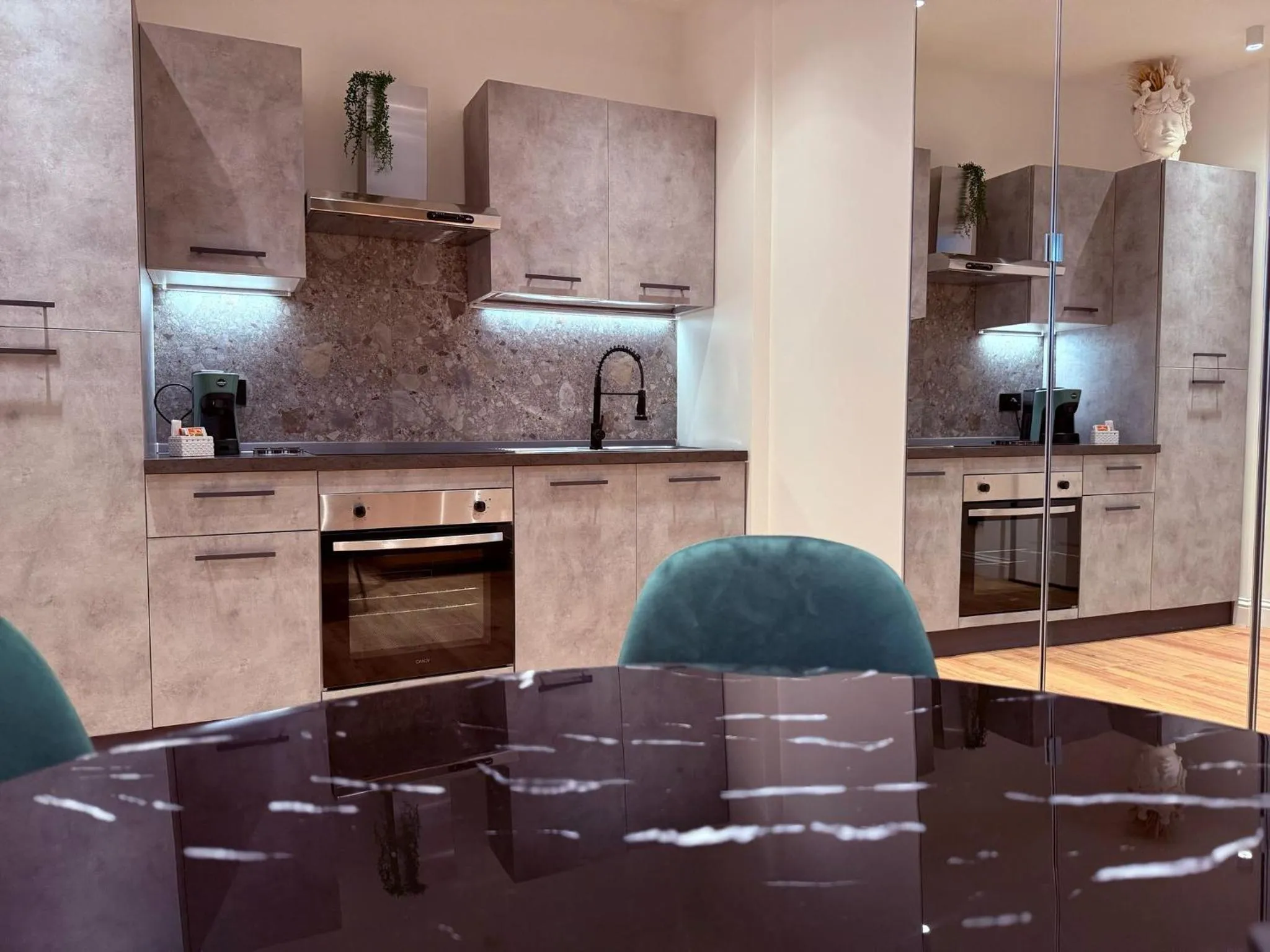 Kitchen or kitchenette in Krysos Luxury Rooms